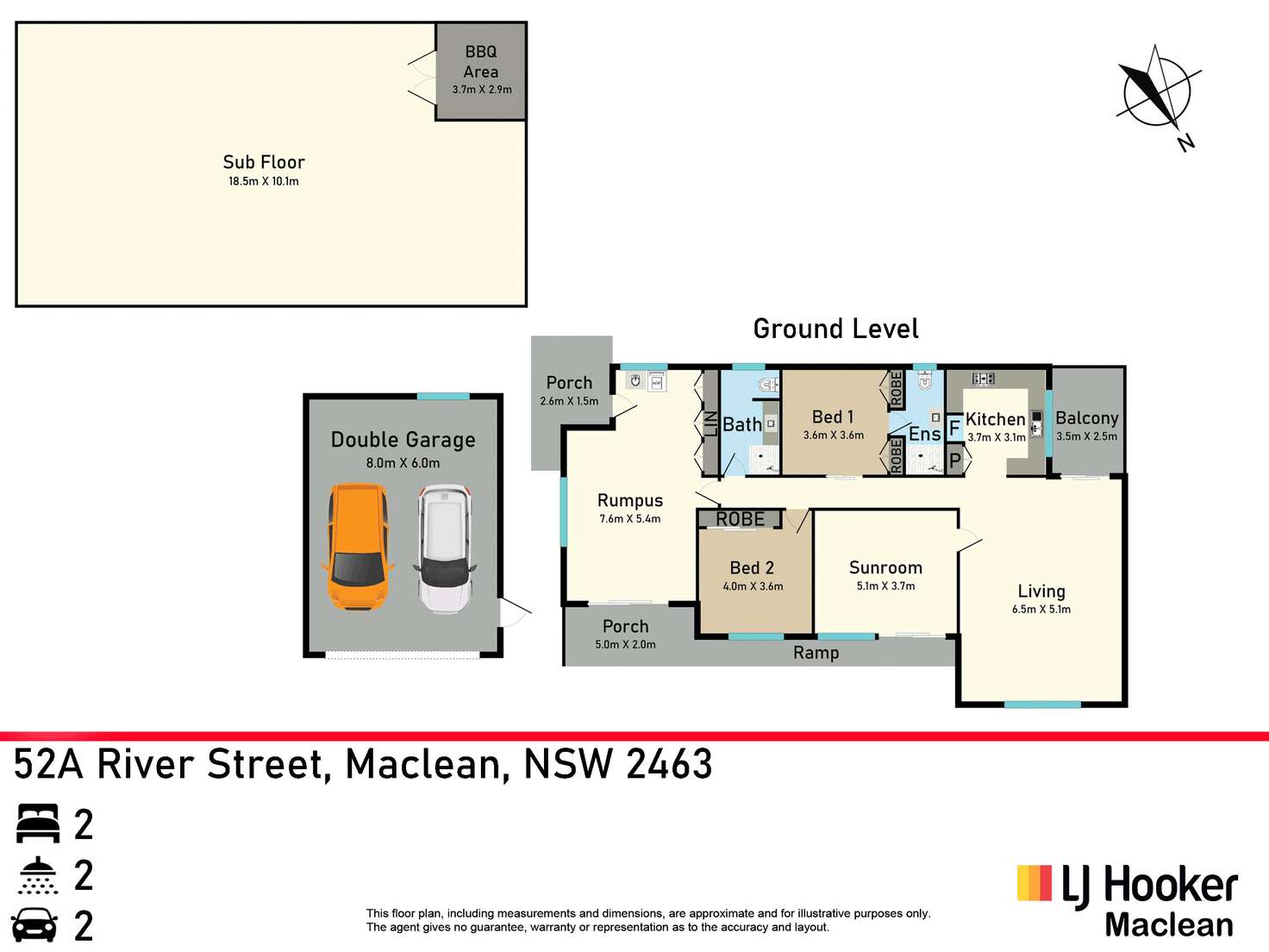 Floorplan of Homely house listing, 52A River Street, Maclean NSW 2463