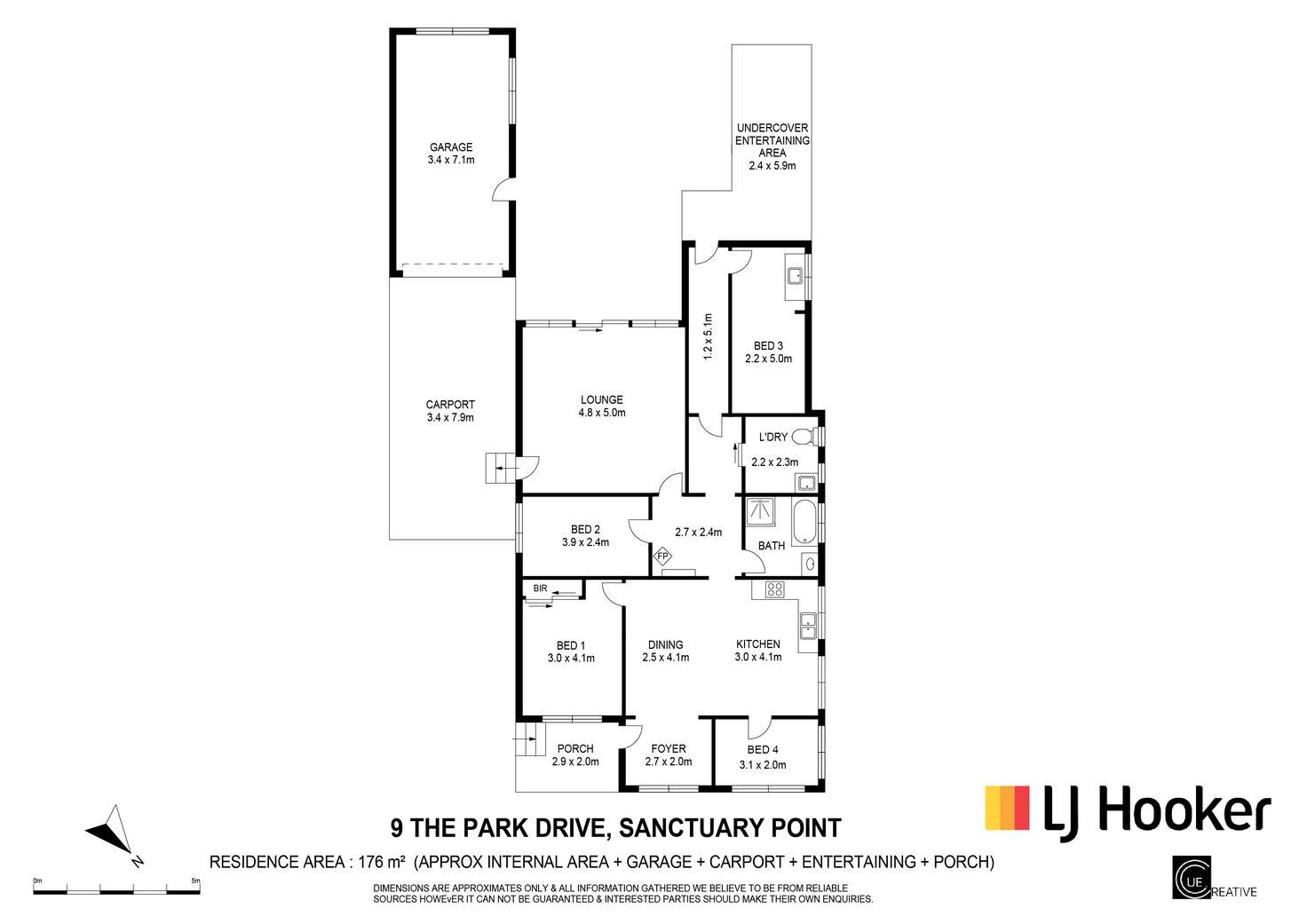 Floorplan of Homely house listing, 9 The Park Drive, Sanctuary Point NSW 2540