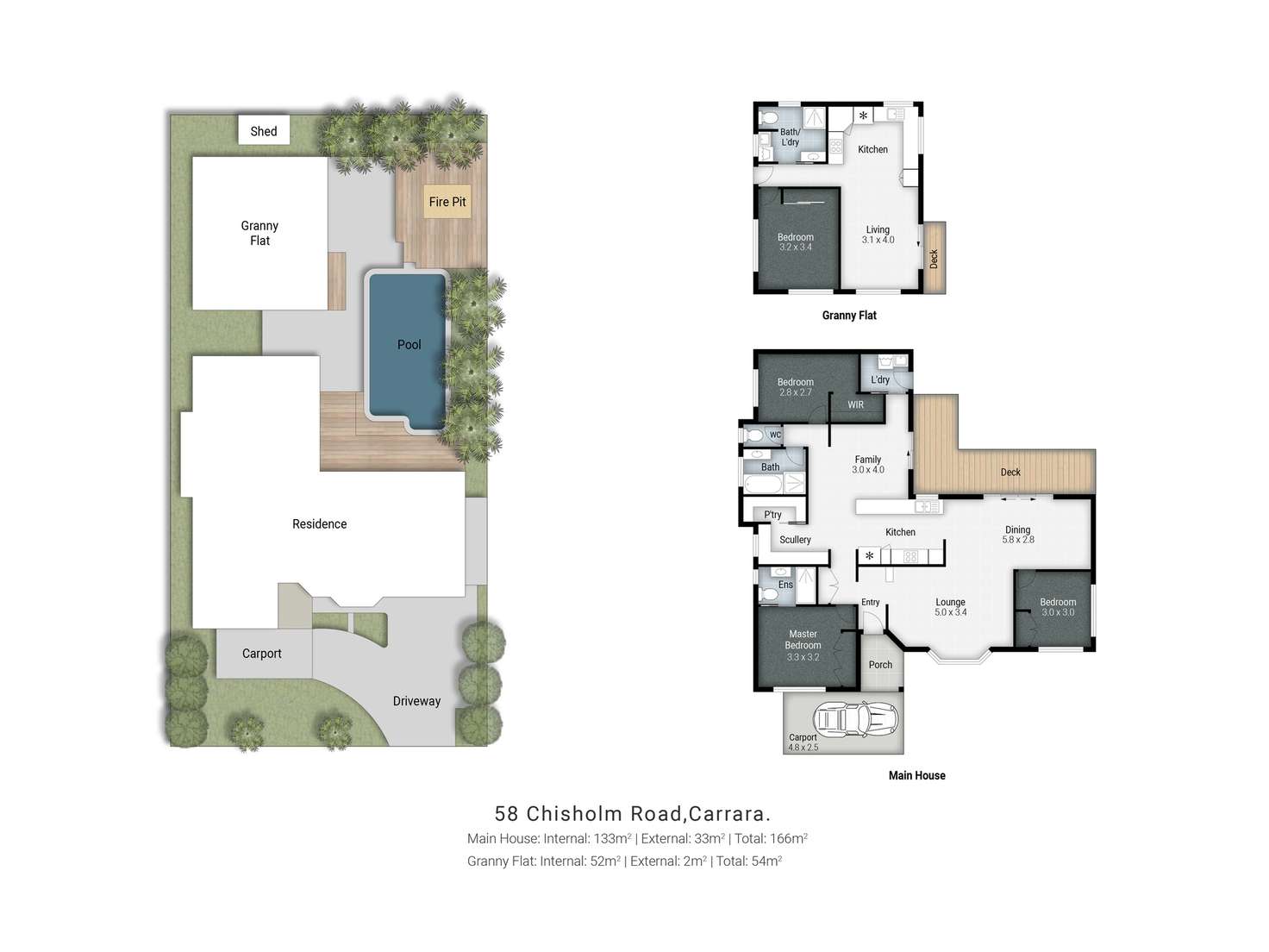 Floorplan of Homely house listing, 58 Chisholm Road, Carrara QLD 4211