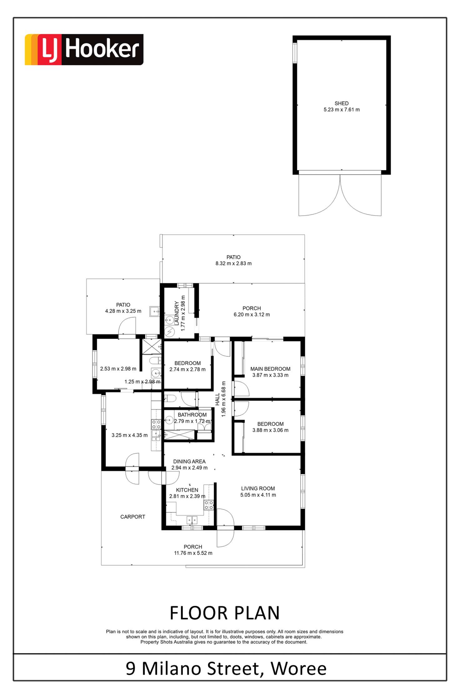 Floorplan of Homely house listing, 9 Milano Street, Woree QLD 4868