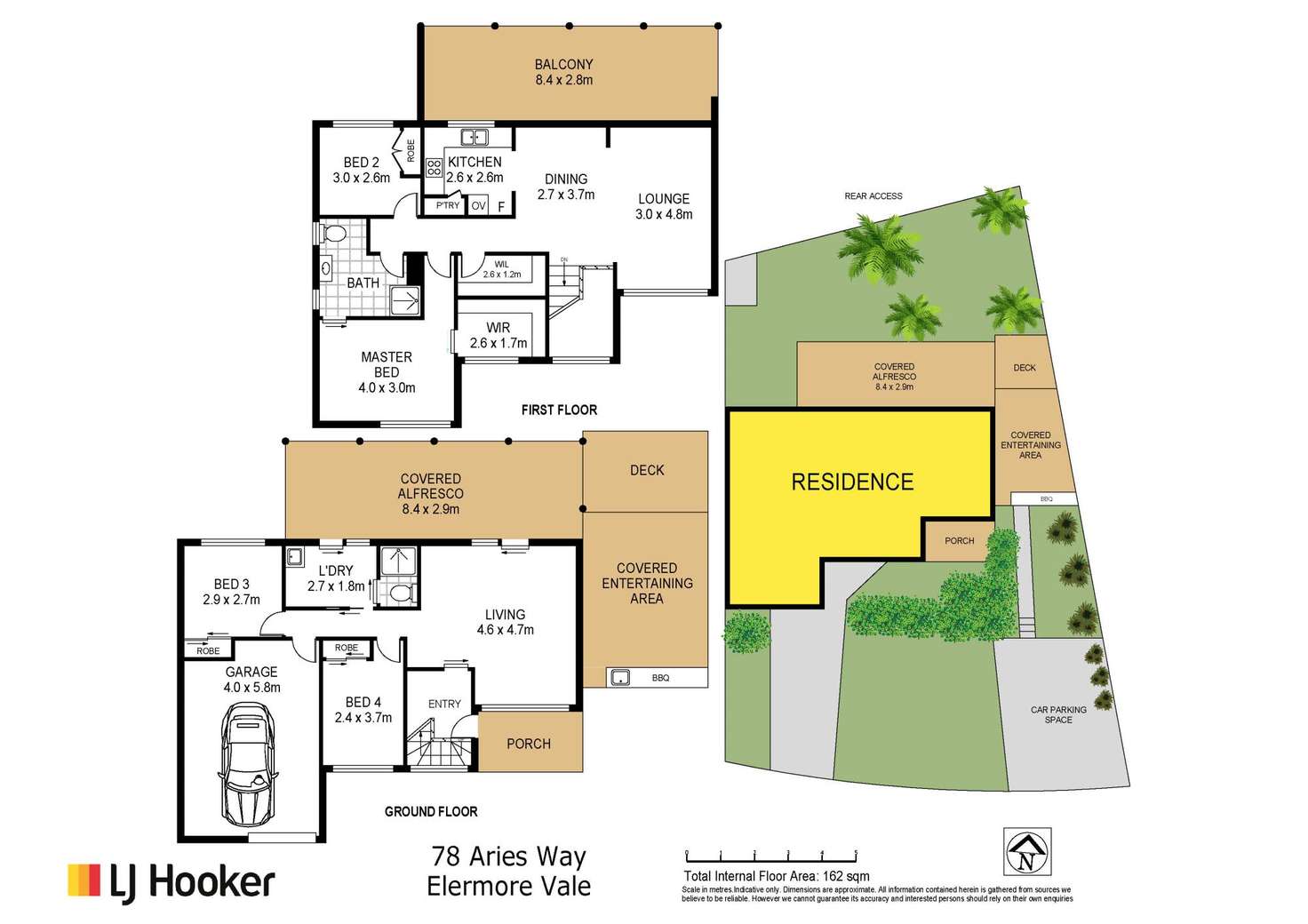 Floorplan of Homely house listing, 78 Aries Way, Elermore Vale NSW 2287