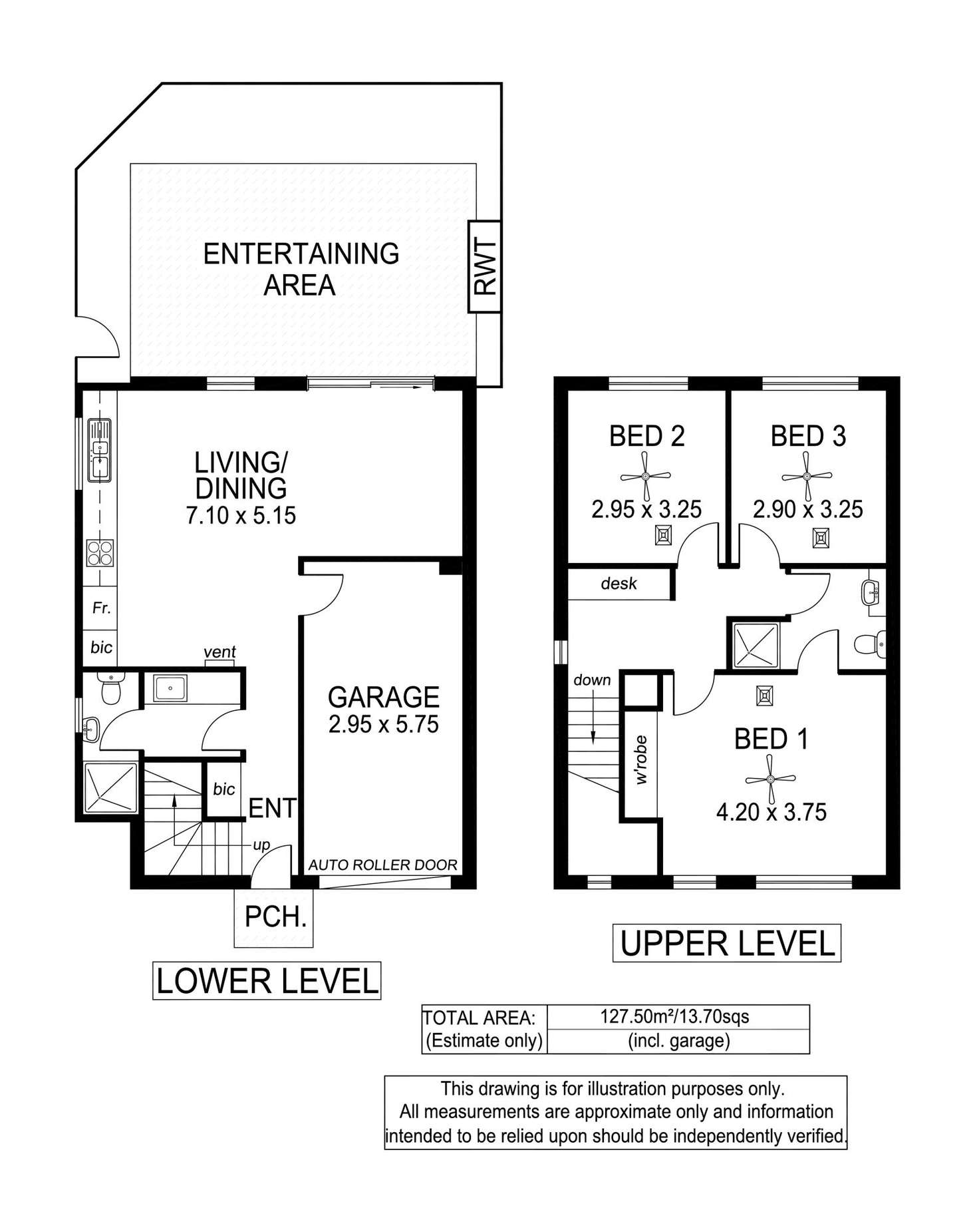 Floorplan of Homely townhouse listing, 9 Albany Crescent, Oaklands Park SA 5046