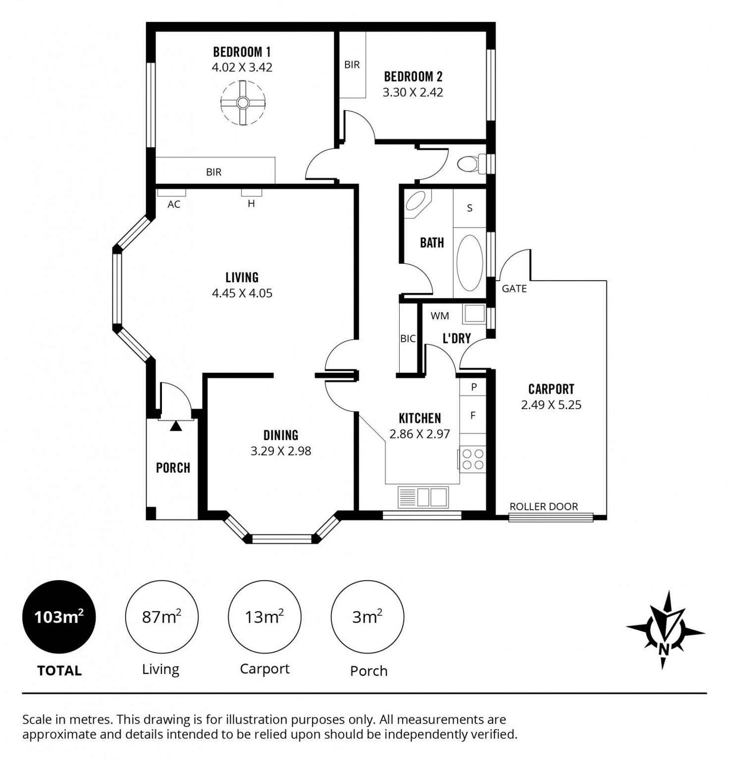 Floorplan of Homely unit listing, 1/21 Marleston Avenue, Ashford SA 5035