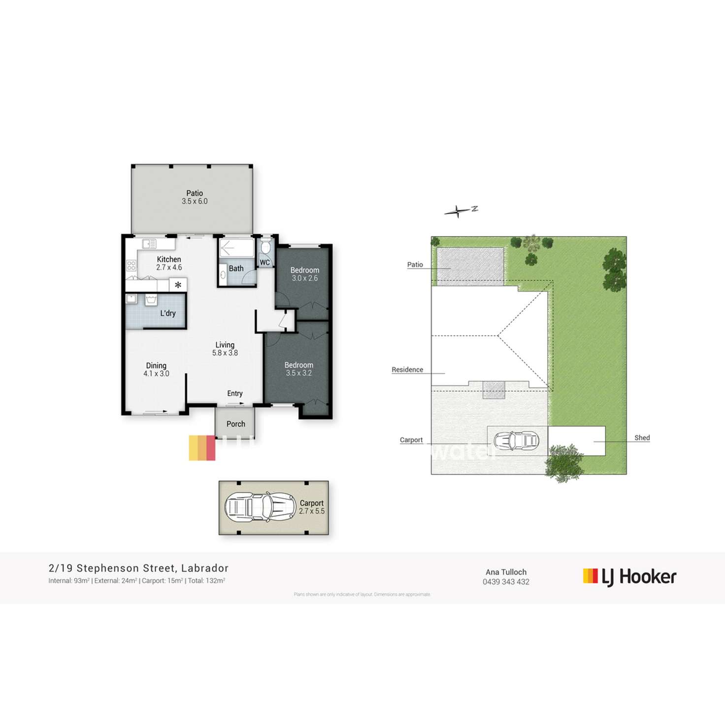 Floorplan of Homely villa listing, 2/19 Stephenson Street, Labrador QLD 4215