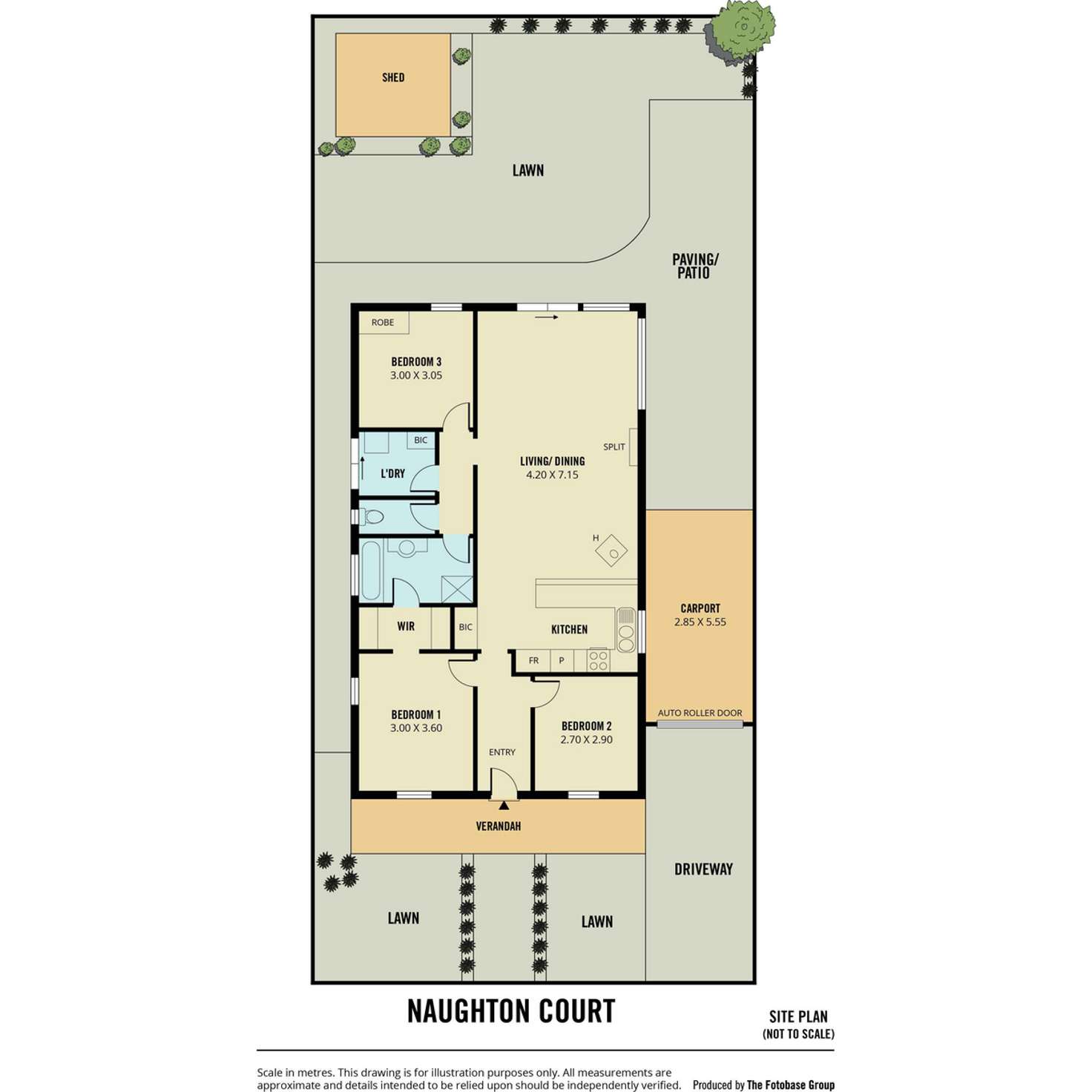 Floorplan of Homely townhouse listing, 7 Naughton Court, Greenwith SA 5125