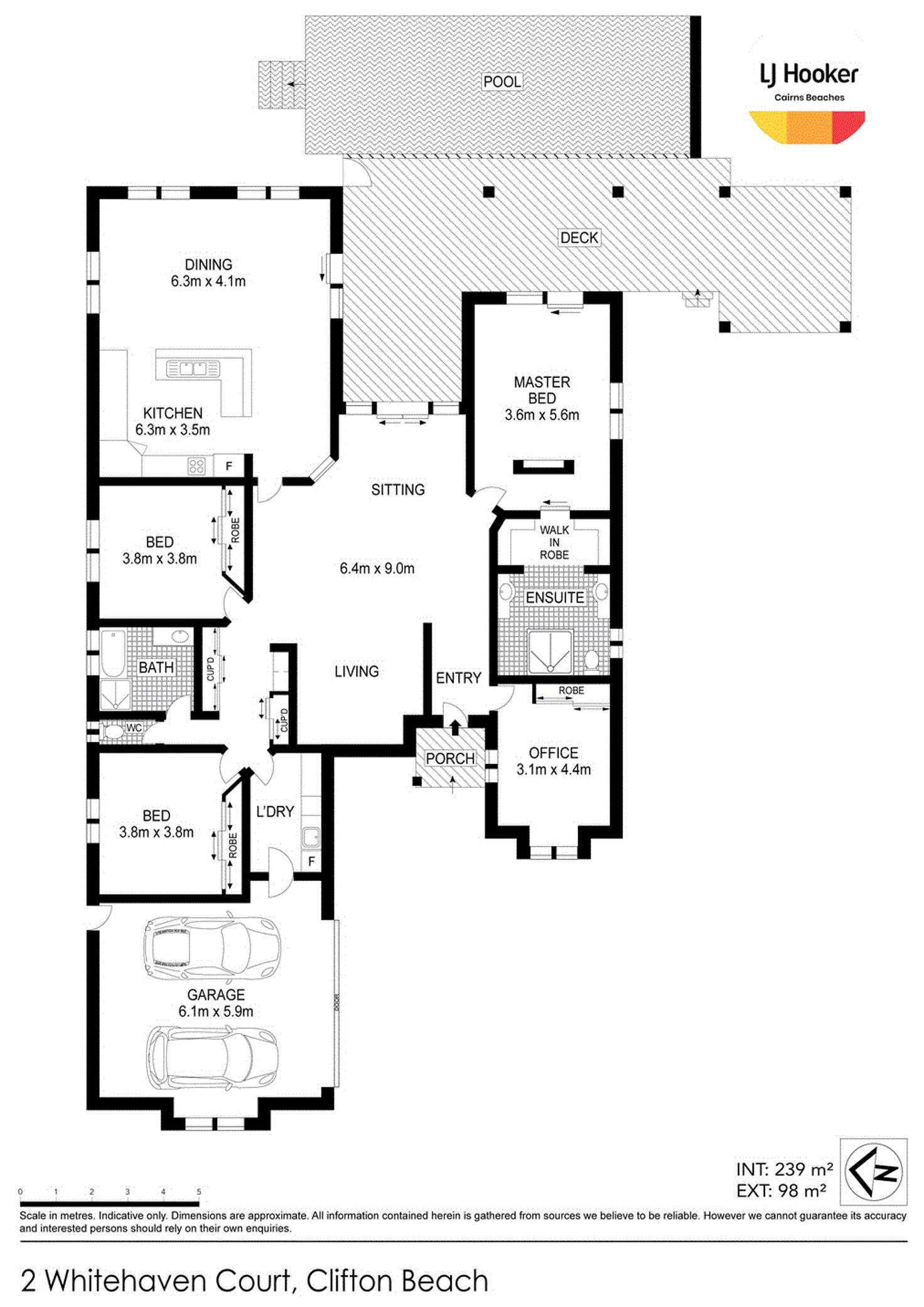 Floorplan of Homely house listing, 2 Whitehaven Court, Clifton Beach QLD 4879