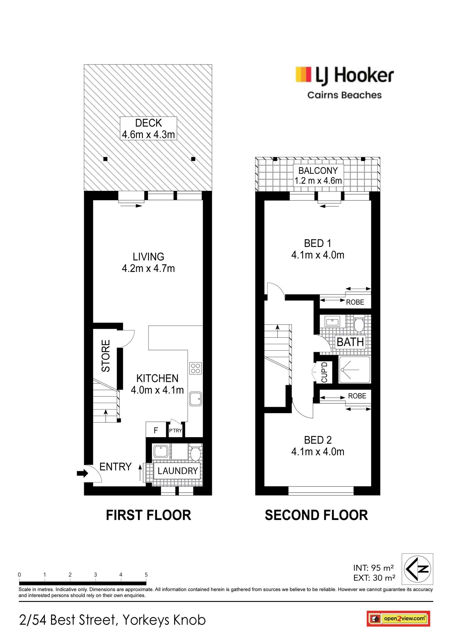 Floorplan of Homely townhouse listing, 2/54 Best Street, Yorkeys Knob QLD 4878