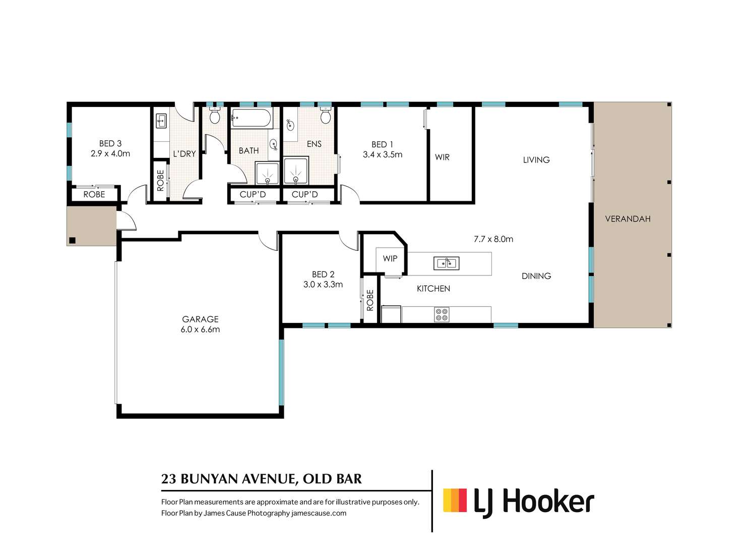 Floorplan of Homely house listing, 23 Bunyan Avenue, Old Bar NSW 2430