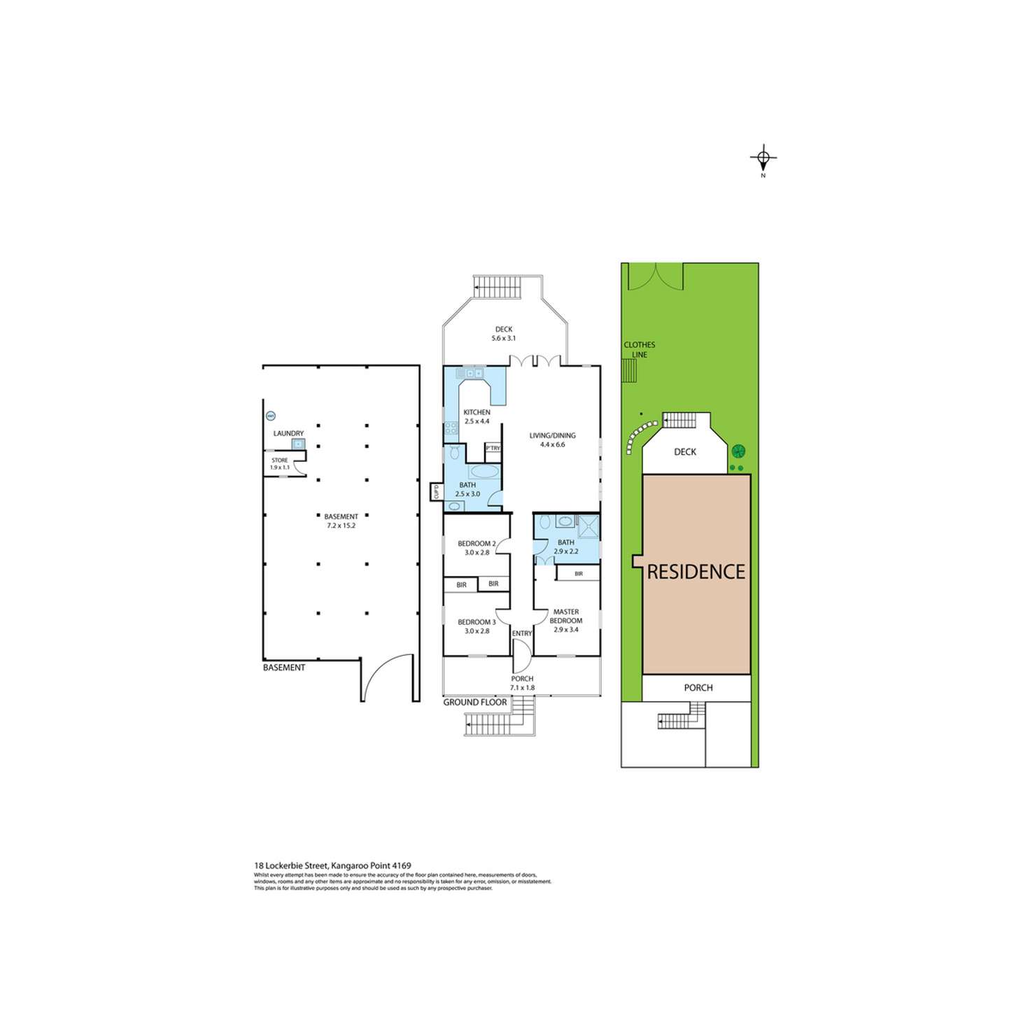 Floorplan of Homely house listing, 18 Lockerbie Street, Kangaroo Point QLD 4169