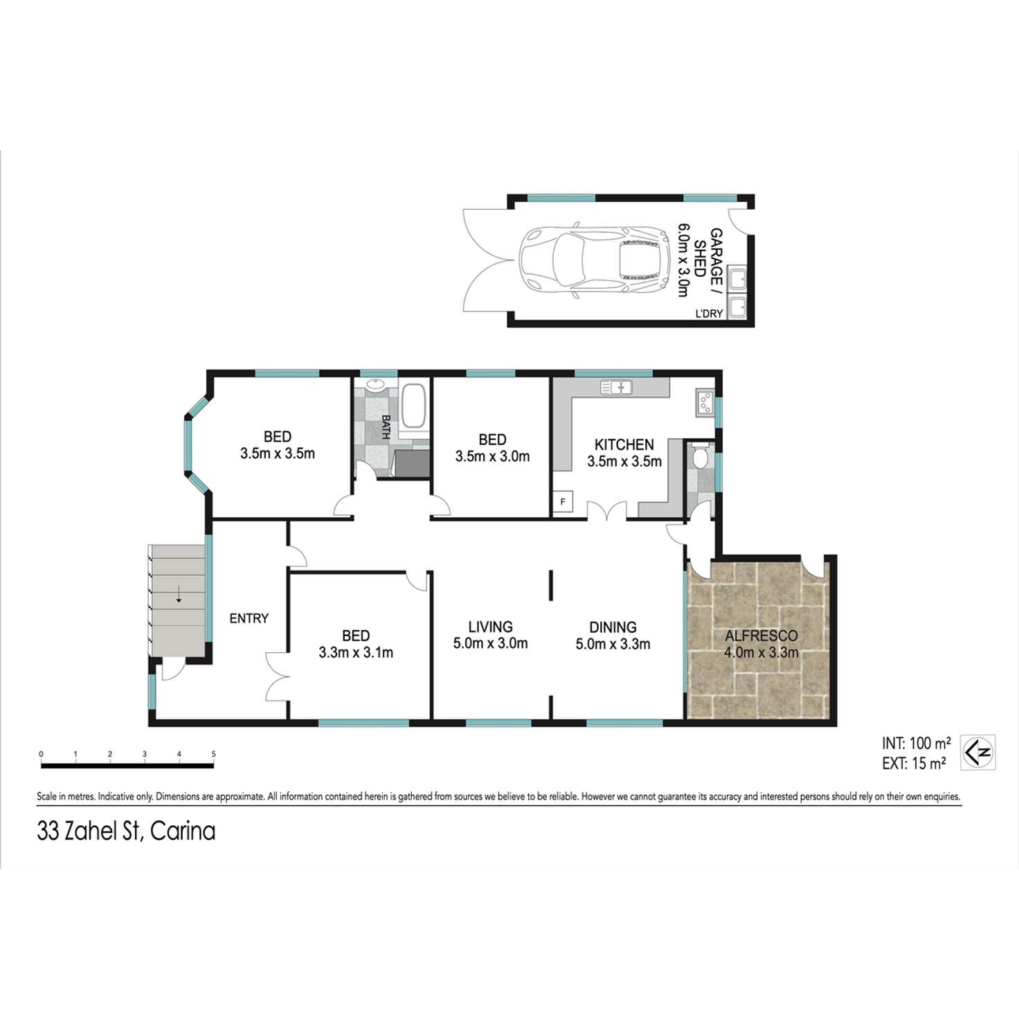 Floorplan of Homely house listing, 33 Zahel Street, Carina QLD 4152