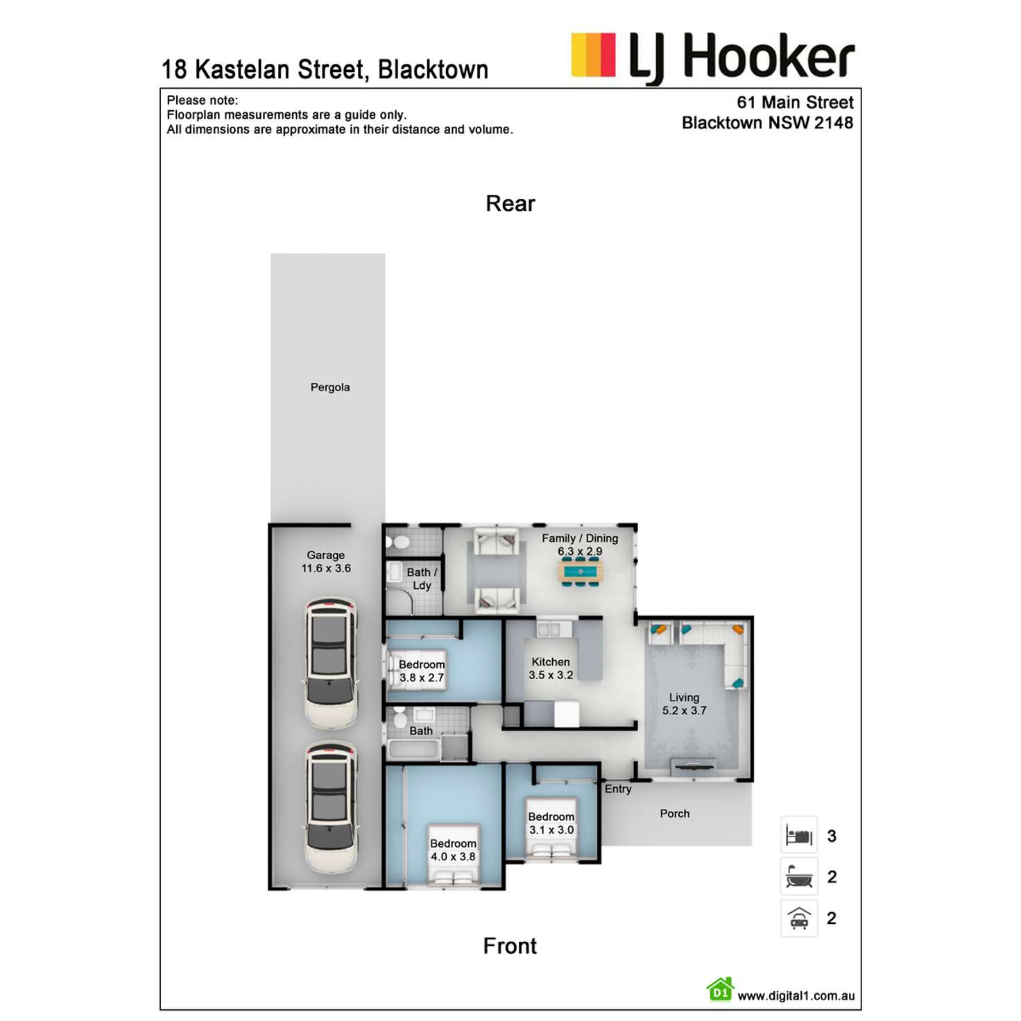 Floorplan of Homely house listing, 18 Kastelan Street, Blacktown NSW 2148
