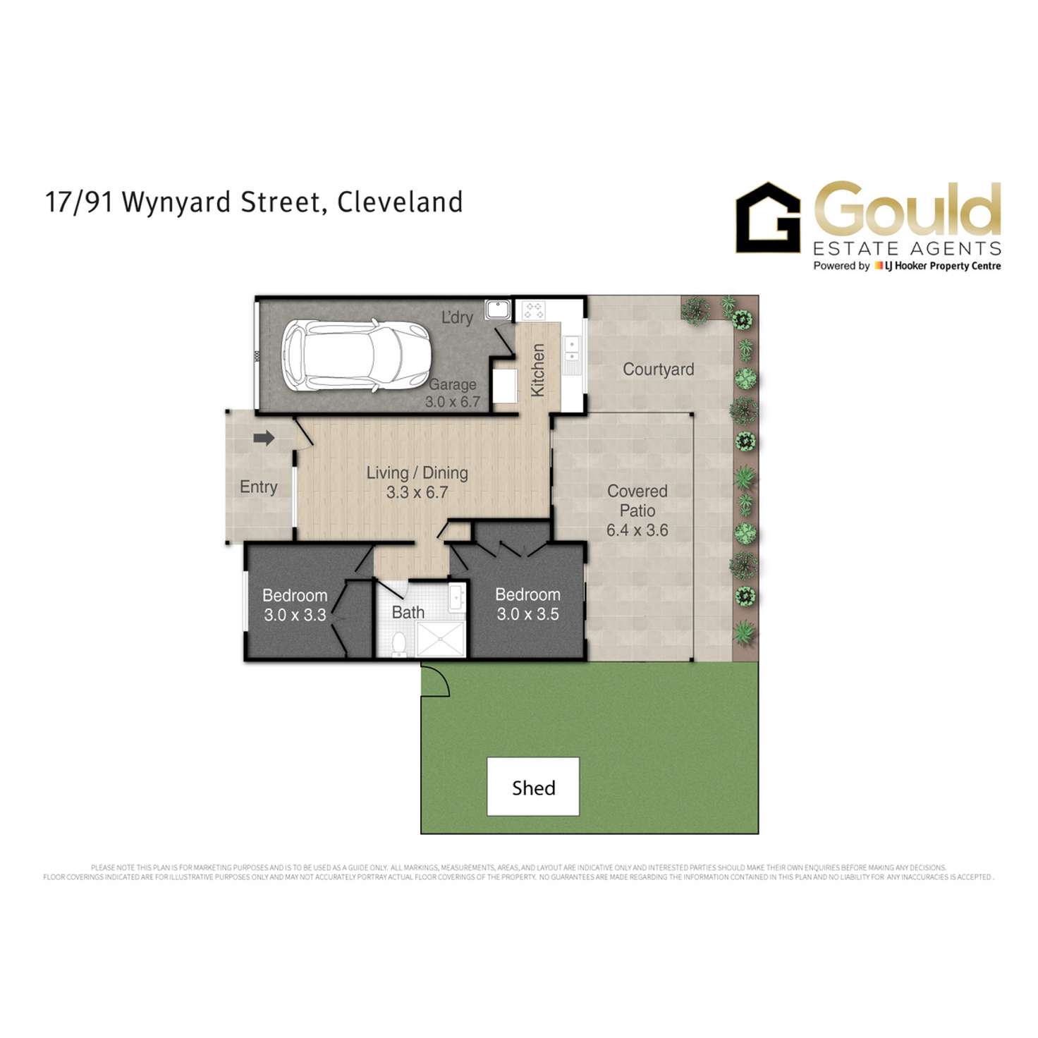 Floorplan of Homely unit listing, 17/91 Wynyard Street, Cleveland QLD 4163