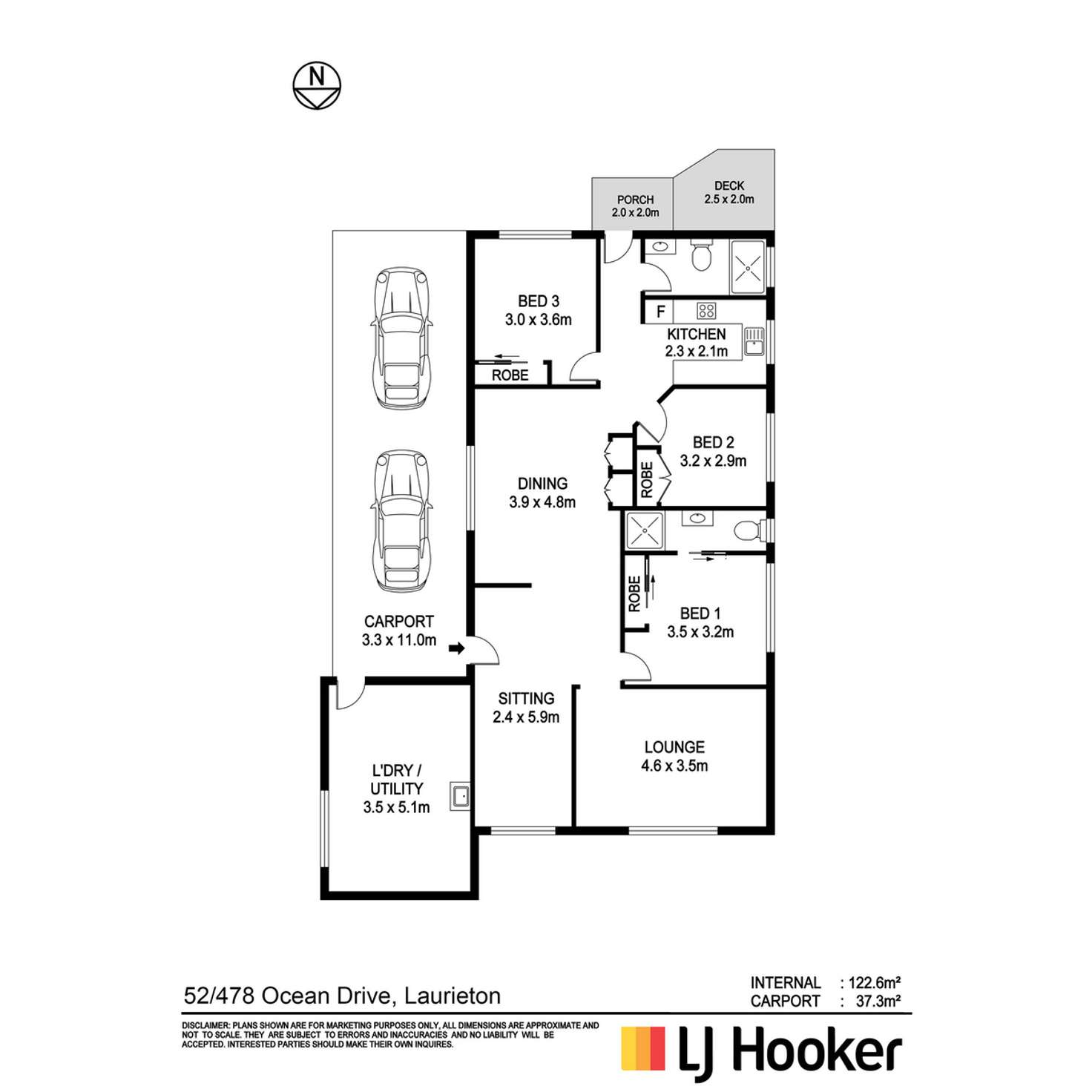 Floorplan of Homely other listing, 52-53/478 Ocean Drive, Laurieton NSW 2443