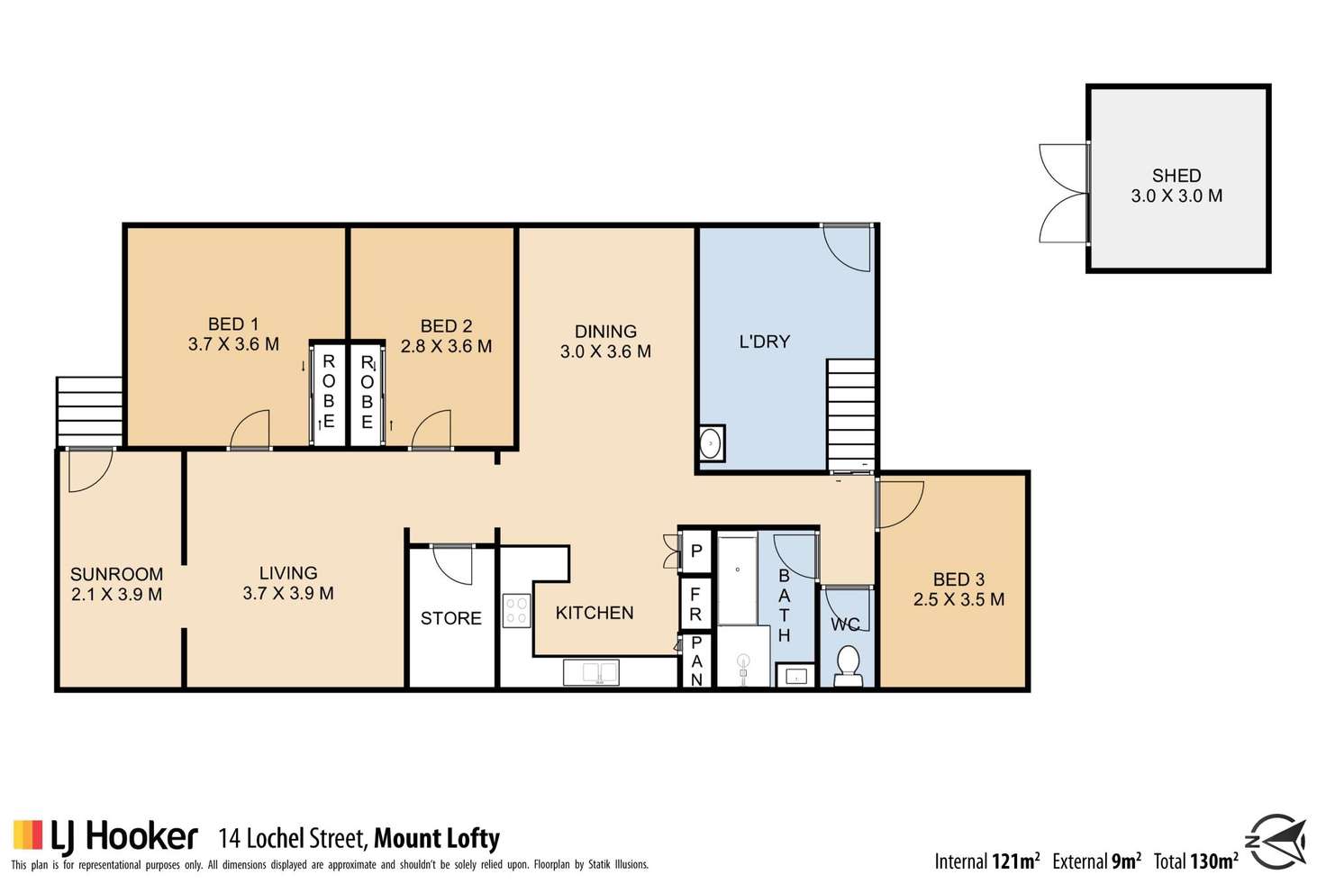 Floorplan of Homely house listing, 14 Lochel Street, Mount Lofty QLD 4350