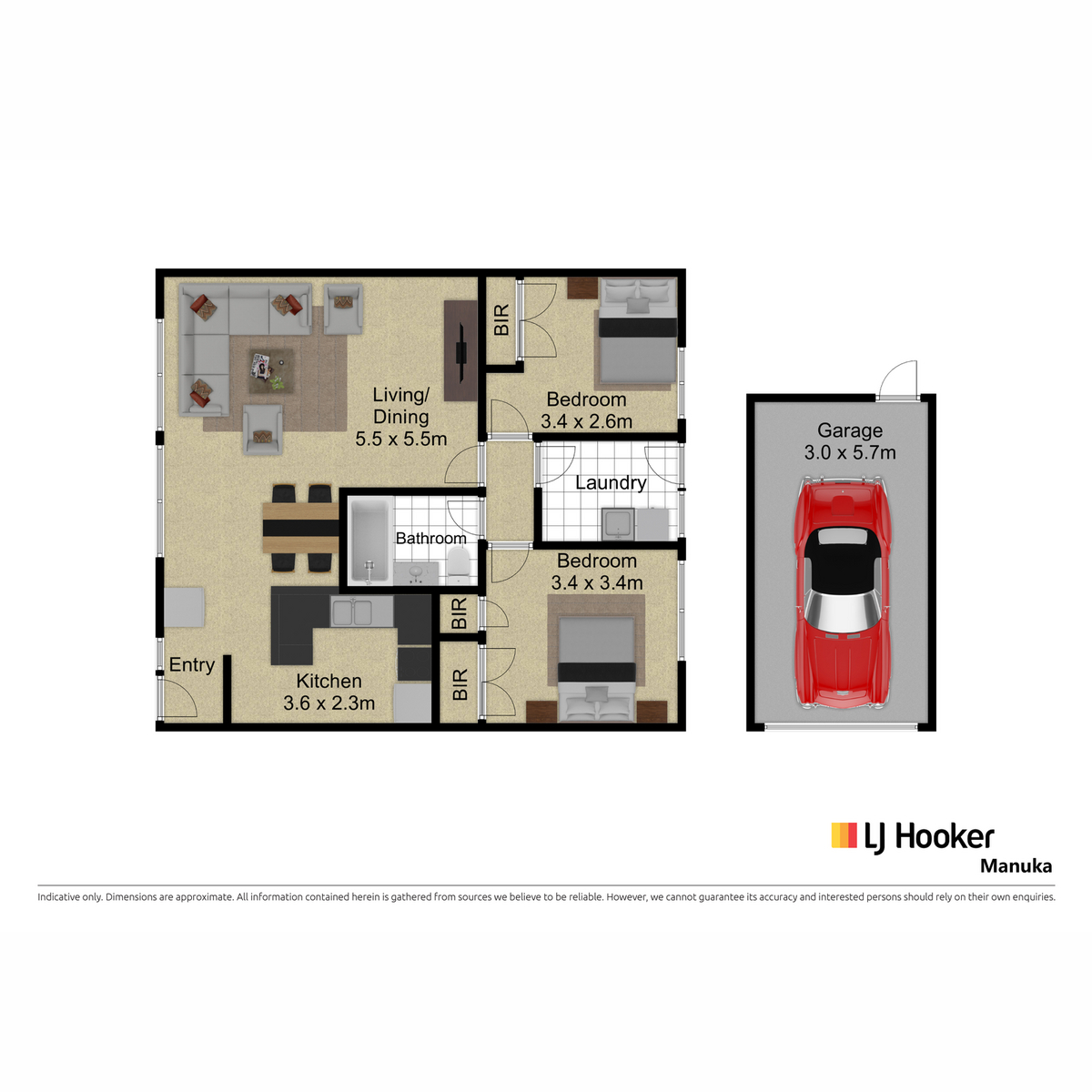 Floorplan of Homely townhouse listing, 12 Disney Court, Belconnen ACT 2617