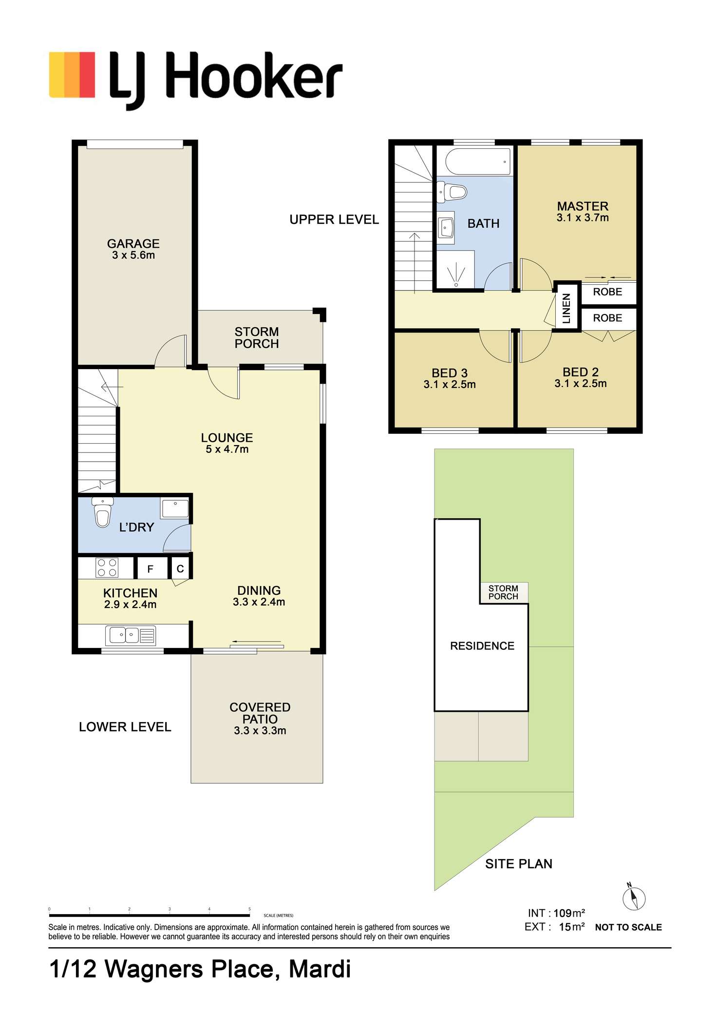 Floorplan of Homely house listing, 1/12 Wagners Place, Mardi NSW 2259