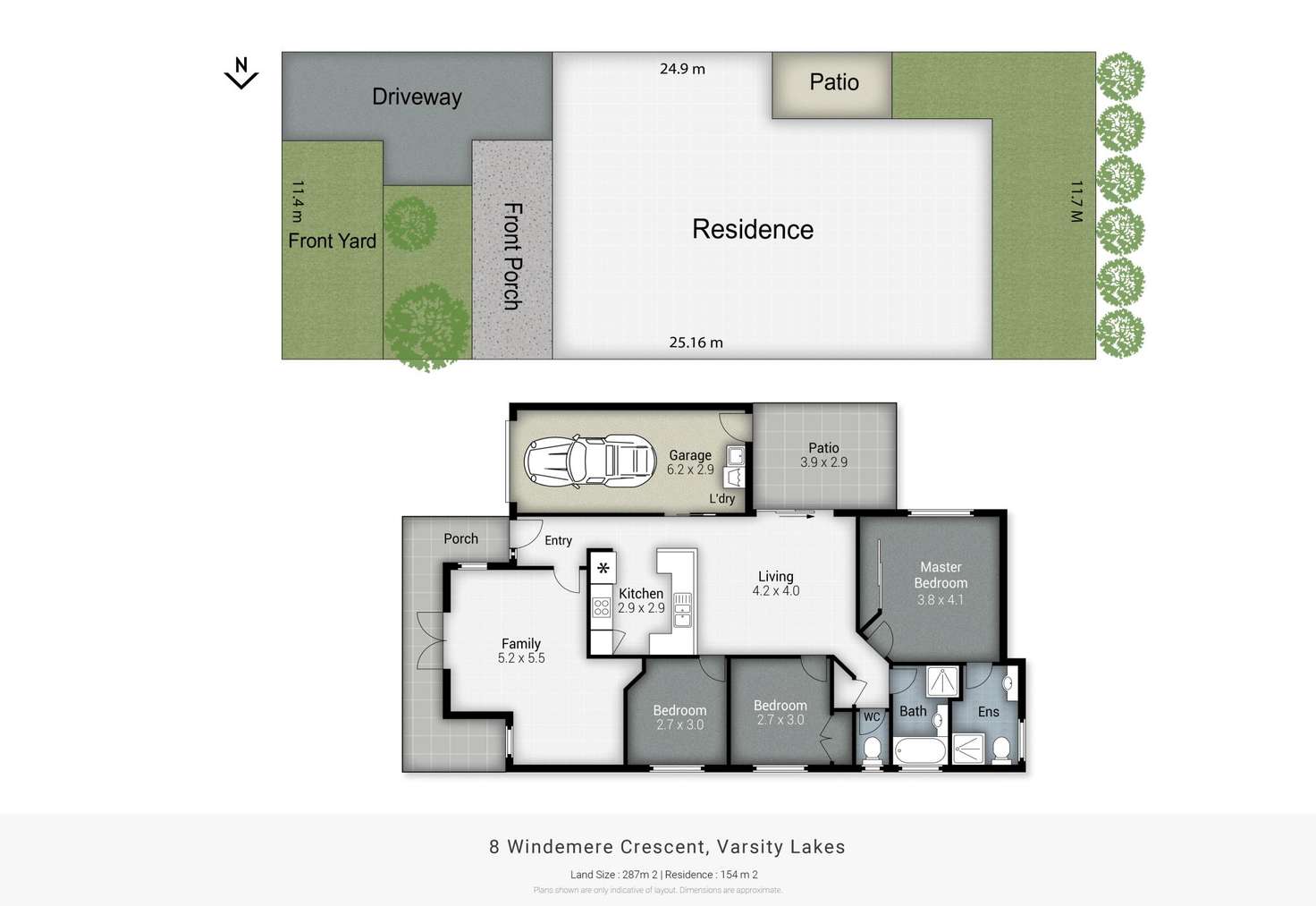 Floorplan of Homely house listing, 8 Windemere Crescent, Varsity Lakes QLD 4227