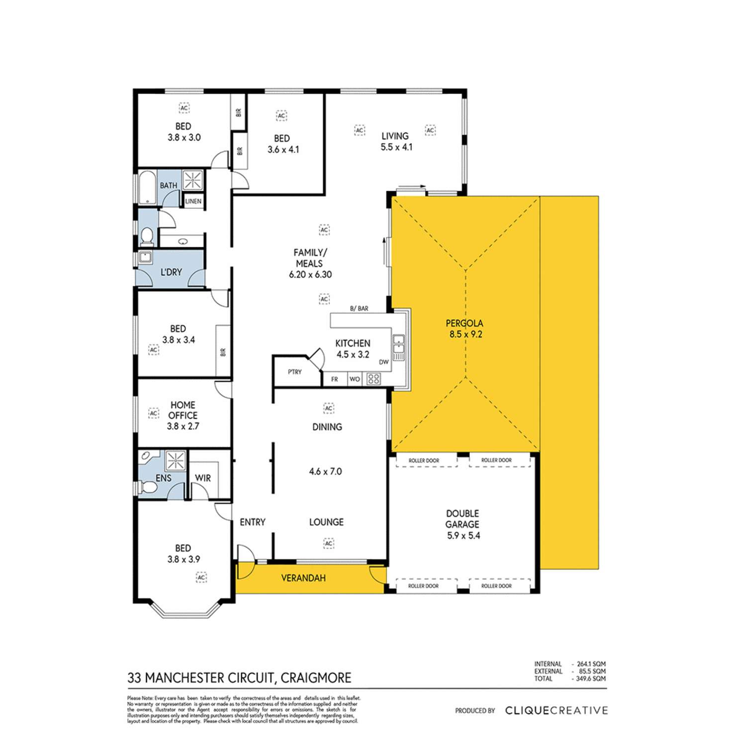 Floorplan of Homely house listing, 33 Manchester Circuit, Craigmore SA 5114