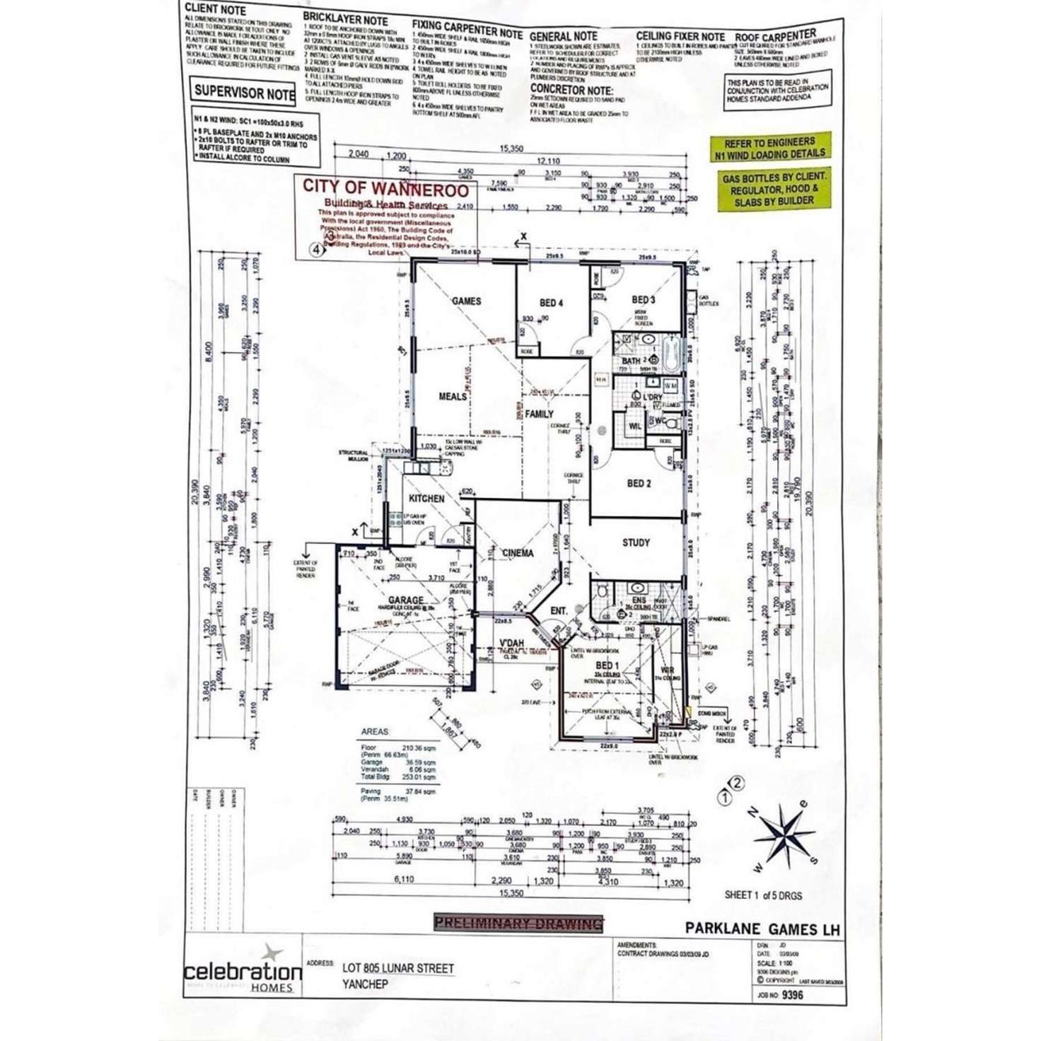Floorplan of Homely house listing, 8 Lunar Street, Yanchep WA 6035