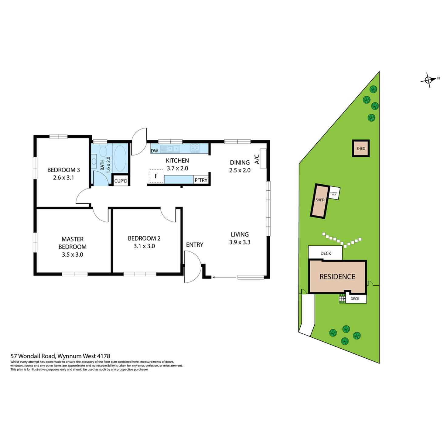 Floorplan of Homely house listing, 57 Wondall Road, Wynnum West QLD 4178