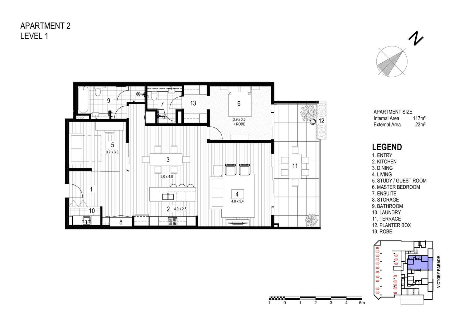 Floorplan of Homely apartment listing, 2/34 Victory Parade, Toronto NSW 2283