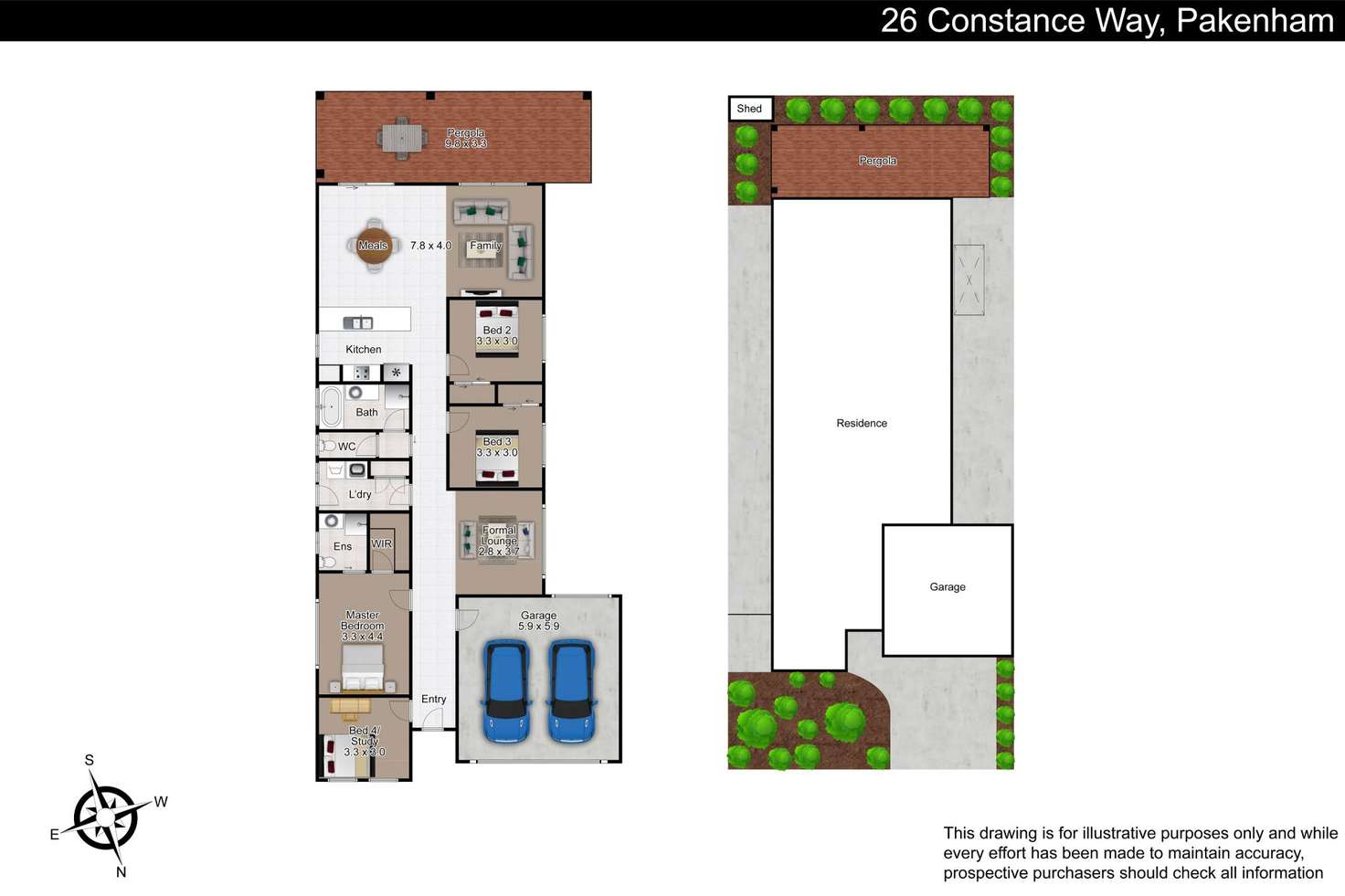 Floorplan of Homely house listing, 26 Constance Way, Pakenham VIC 3810