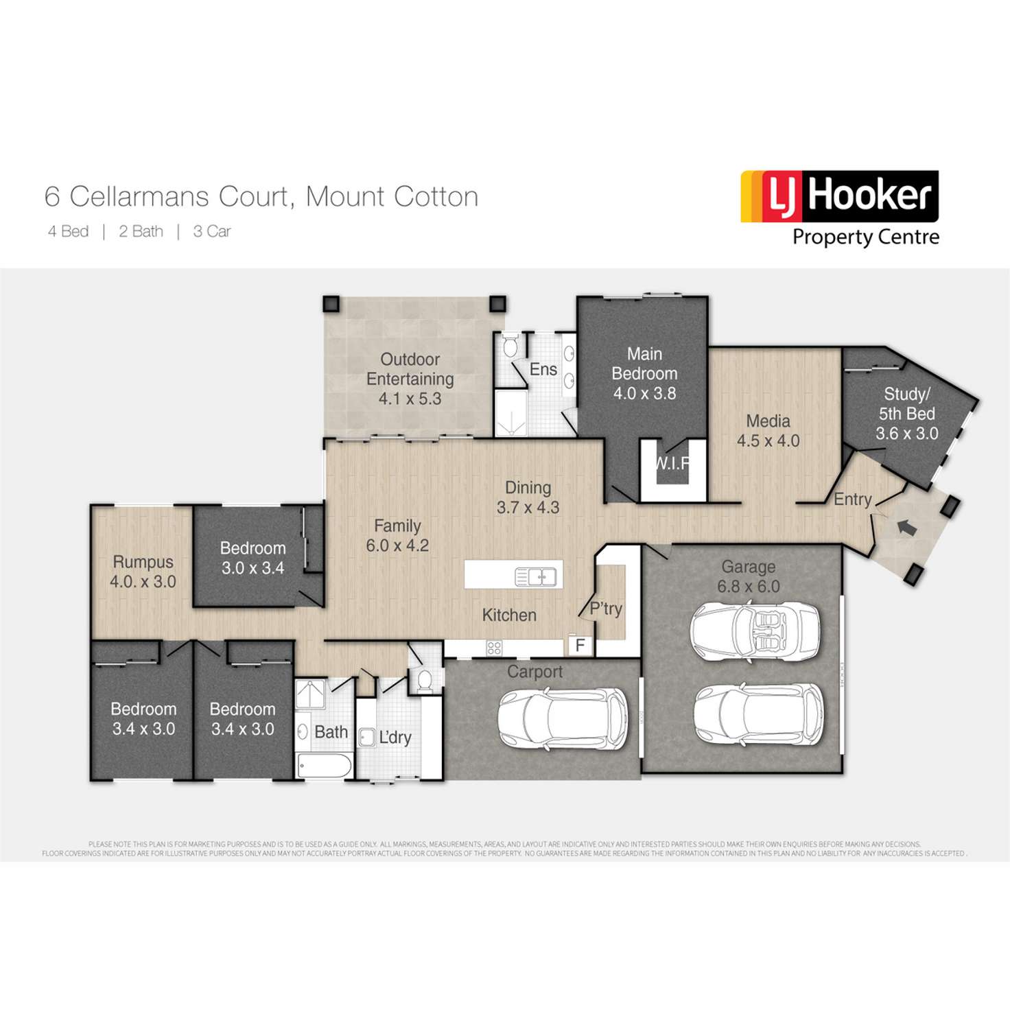 Floorplan of Homely house listing, 6 Cellarmans Court, Mount Cotton QLD 4165