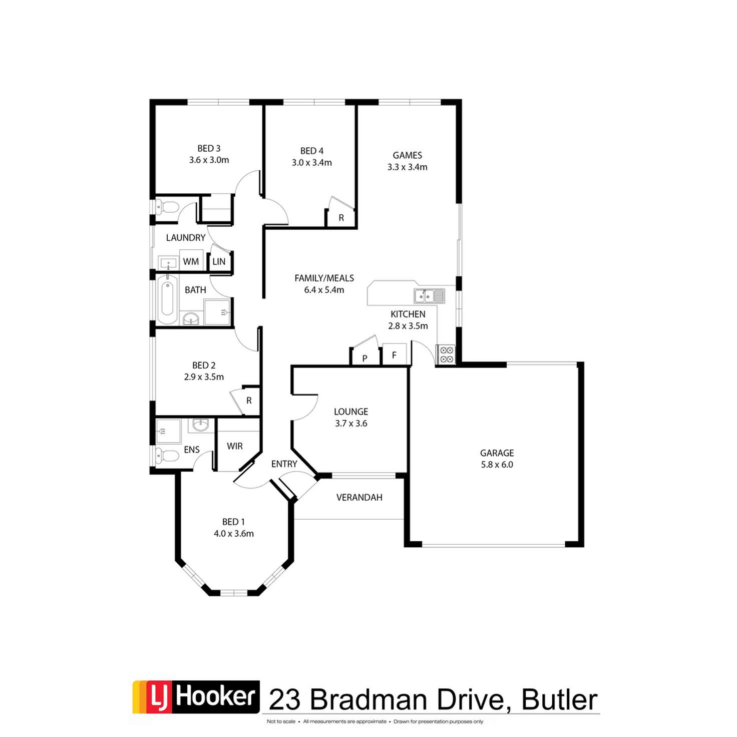 Floorplan of Homely house listing, 23 Bradman Drive, Butler WA 6036