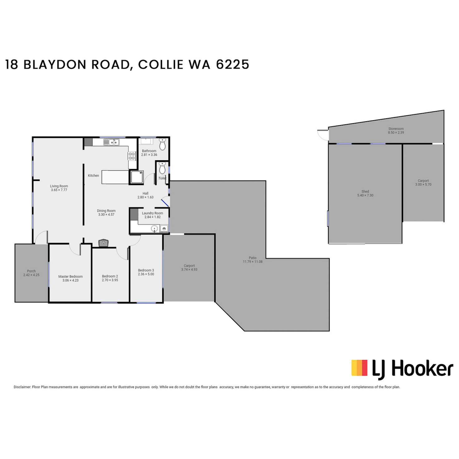 Floorplan of Homely house listing, 18 Blaydon Road, Collie WA 6225