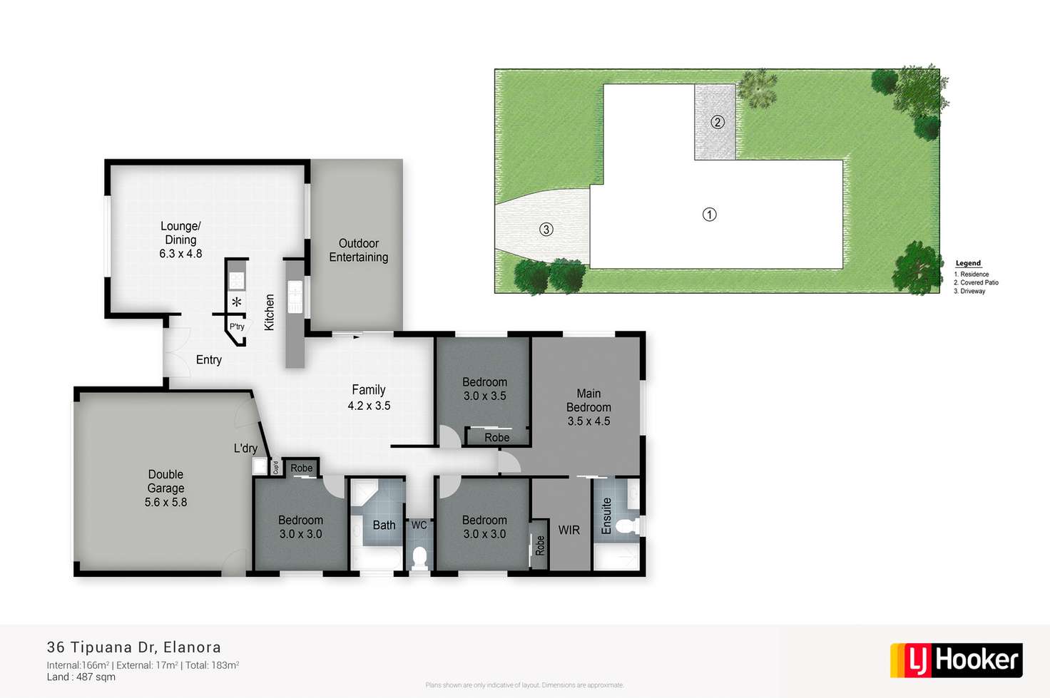 Floorplan of Homely house listing, 36 Tipuana Drive, Elanora QLD 4221