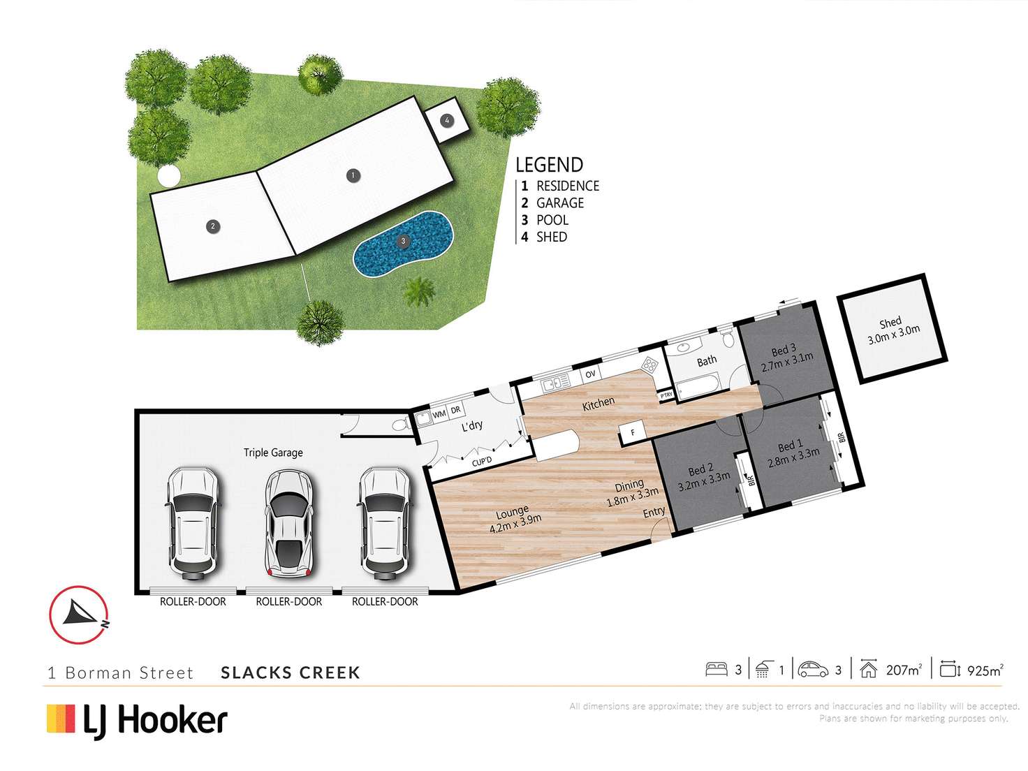 Floorplan of Homely house listing, 1 Borman Street, Slacks Creek QLD 4127