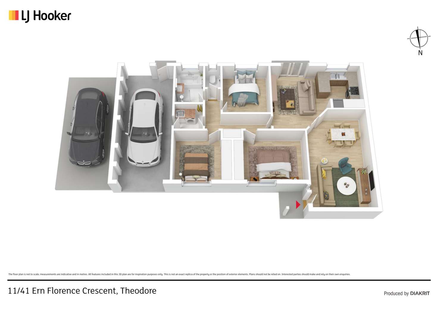 Floorplan of Homely townhouse listing, 11/41 Ern Florence Crescent, Theodore ACT 2905