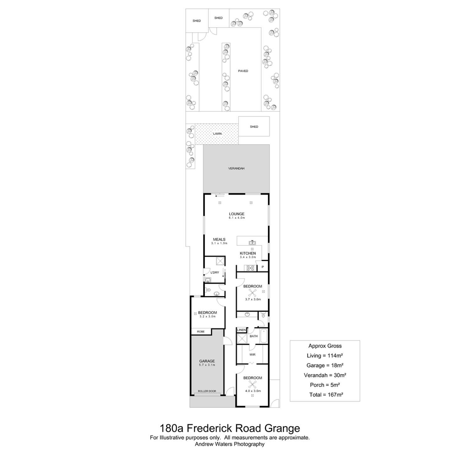 Floorplan of Homely house listing, 180a Frederick Road, Grange SA 5022