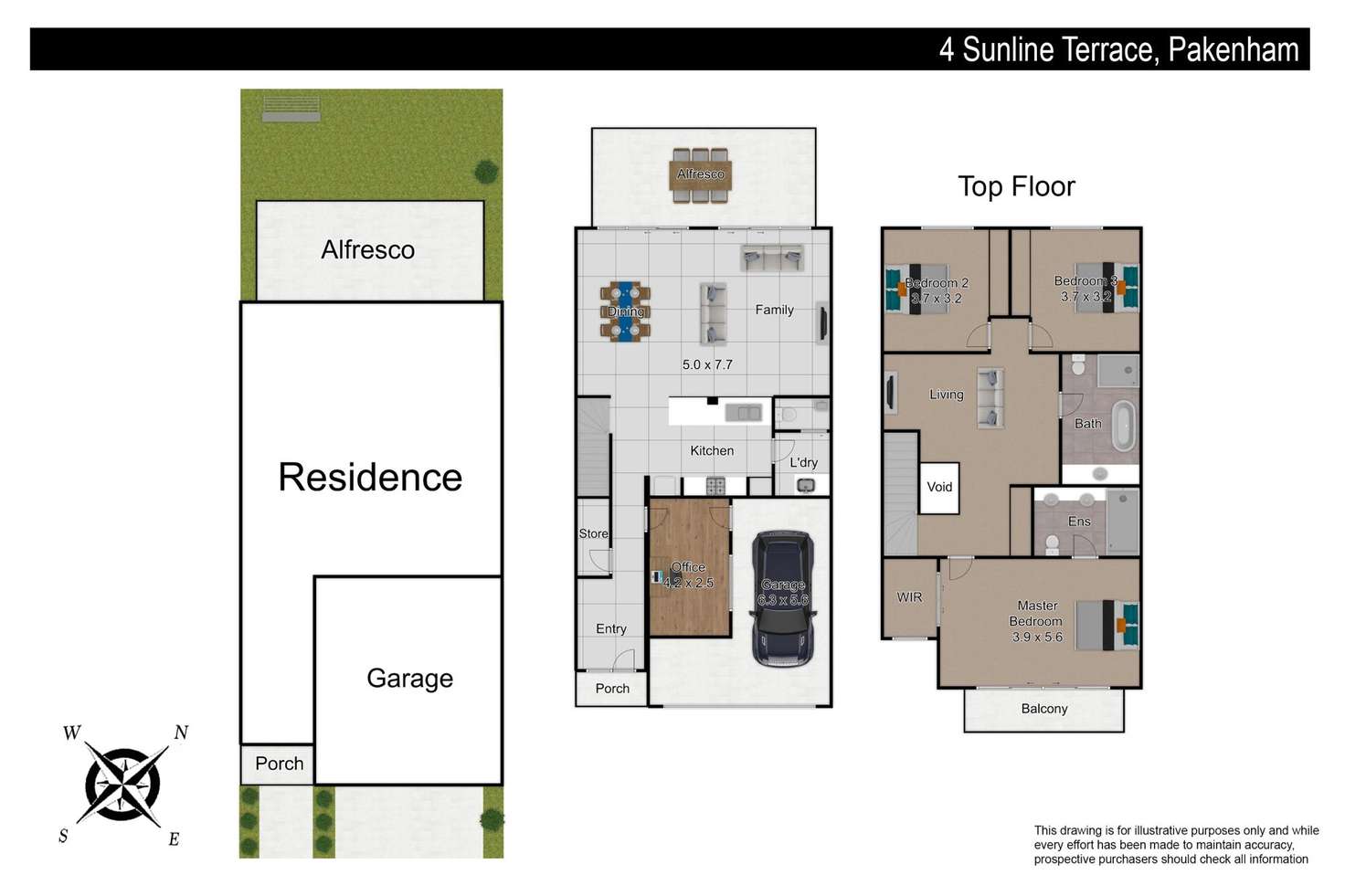 Floorplan of Homely house listing, 4 Sunline Terrace, Pakenham VIC 3810