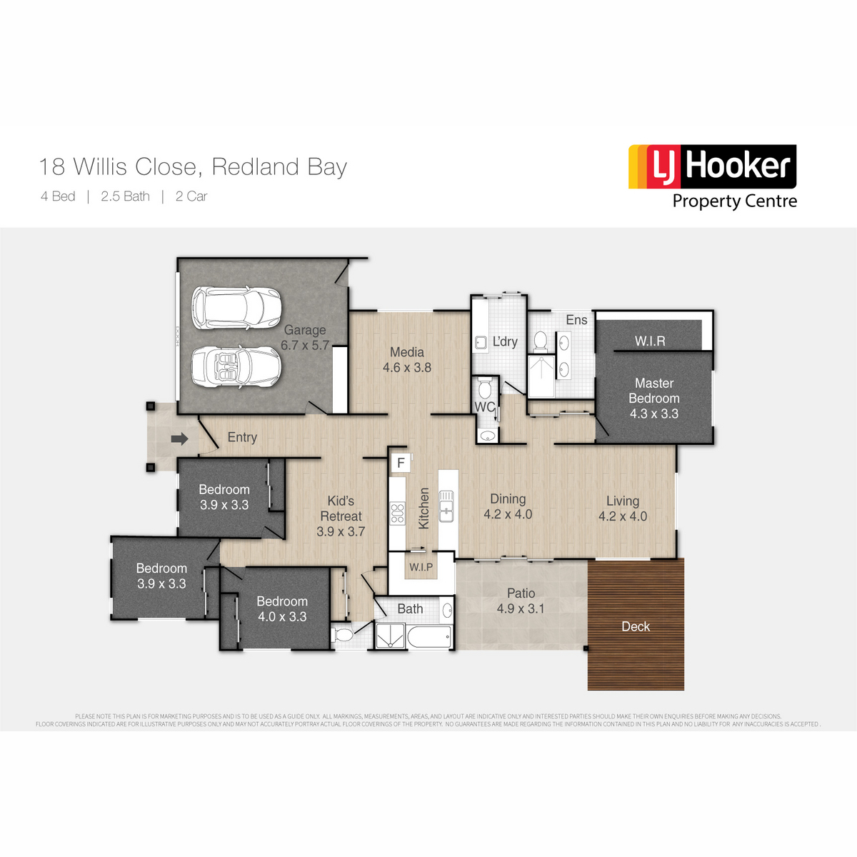 Floorplan of Homely house listing, 18 Willis Close, Redland Bay QLD 4165