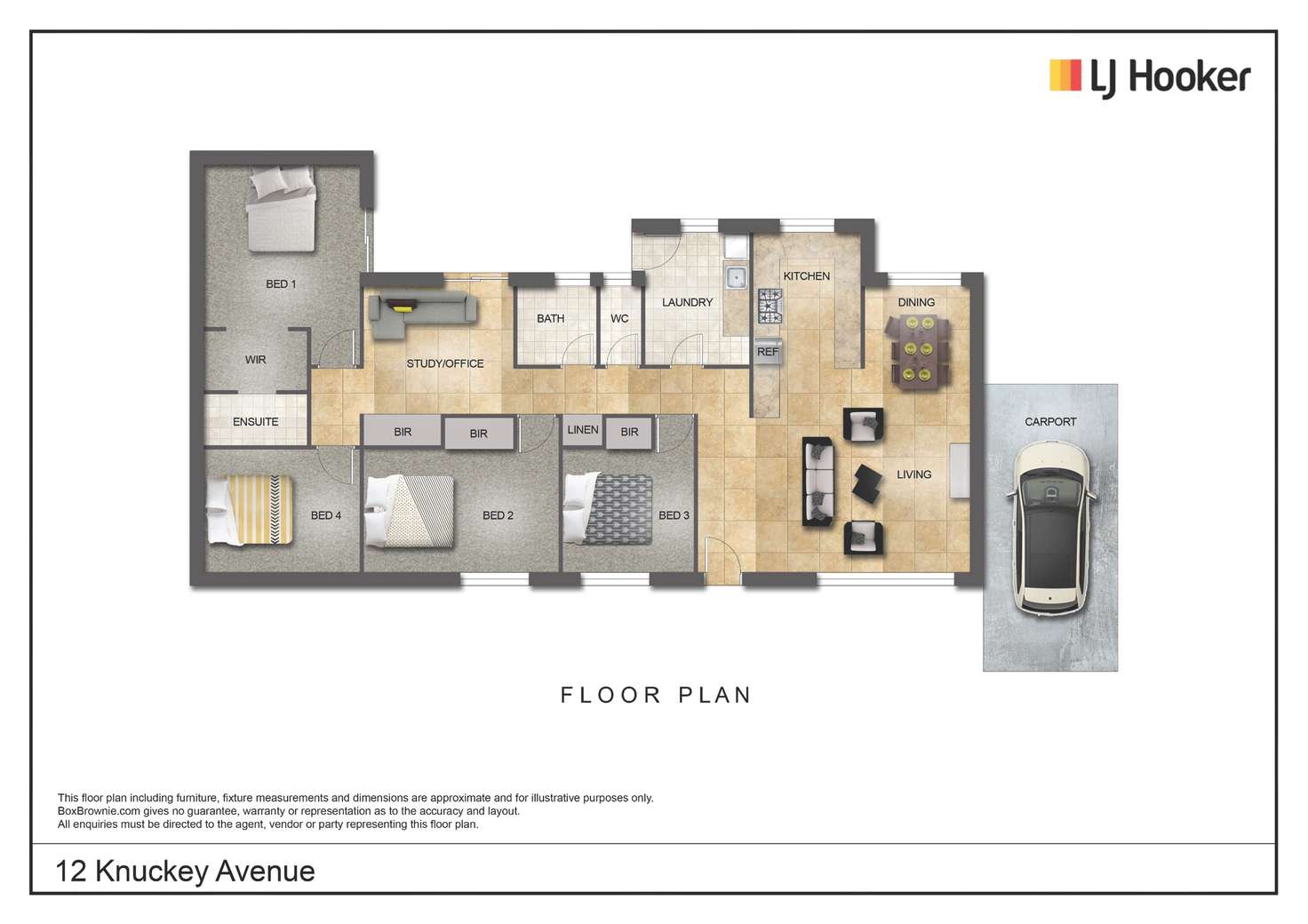 Floorplan of Homely house listing, 12 Knuckey Avenue, Braitling NT 870