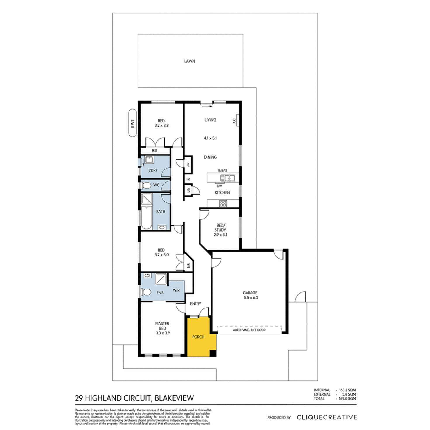 Floorplan of Homely house listing, 29 Highland Circuit, Blakeview SA 5114
