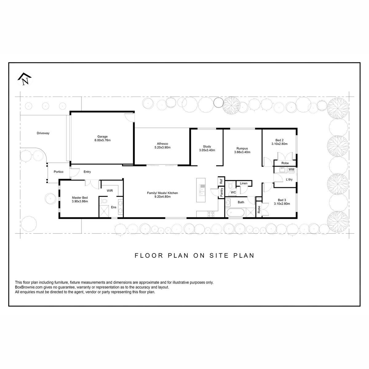 Floorplan of Homely house listing, 3 Opperman Place, Point Cook VIC 3030