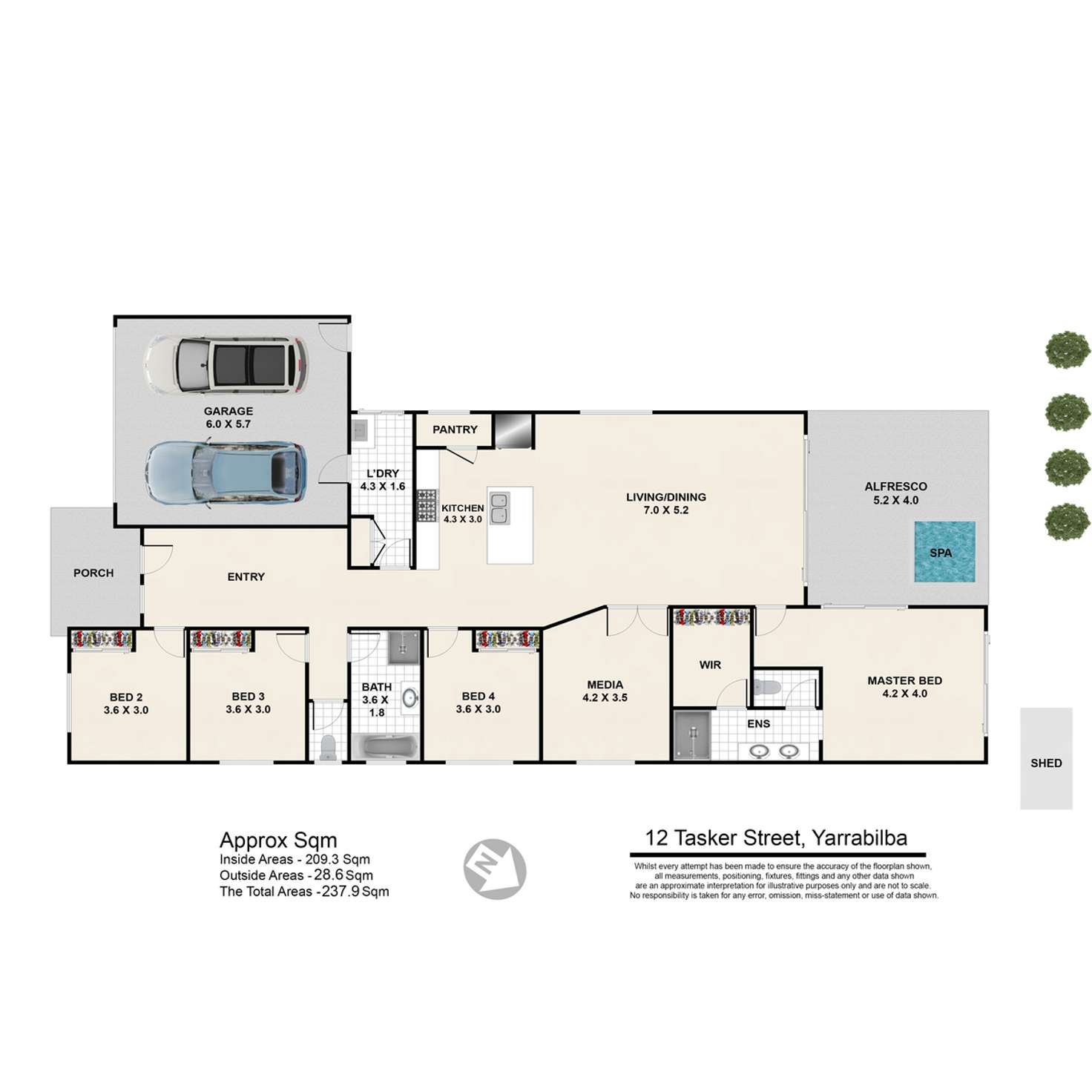 Floorplan of Homely house listing, 12 Tasker Street, Yarrabilba QLD 4207