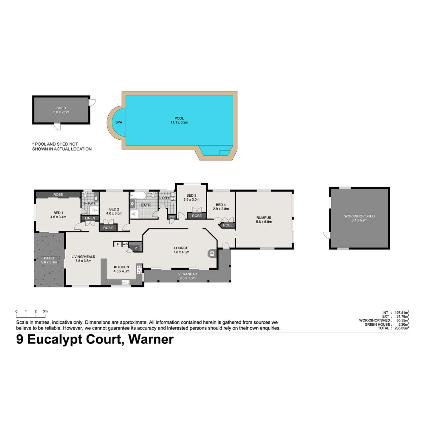 Floorplan of Homely house listing, 9 Eucalypt Court, Warner QLD 4500