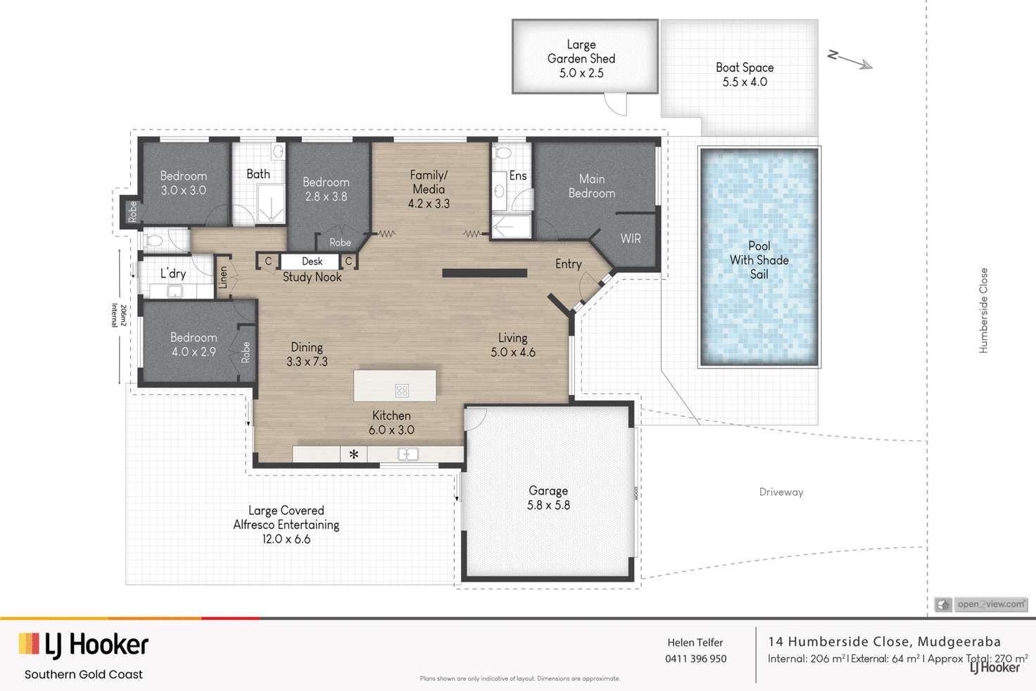 Floorplan of Homely house listing, 14 Humberside Close, Mudgeeraba QLD 4213