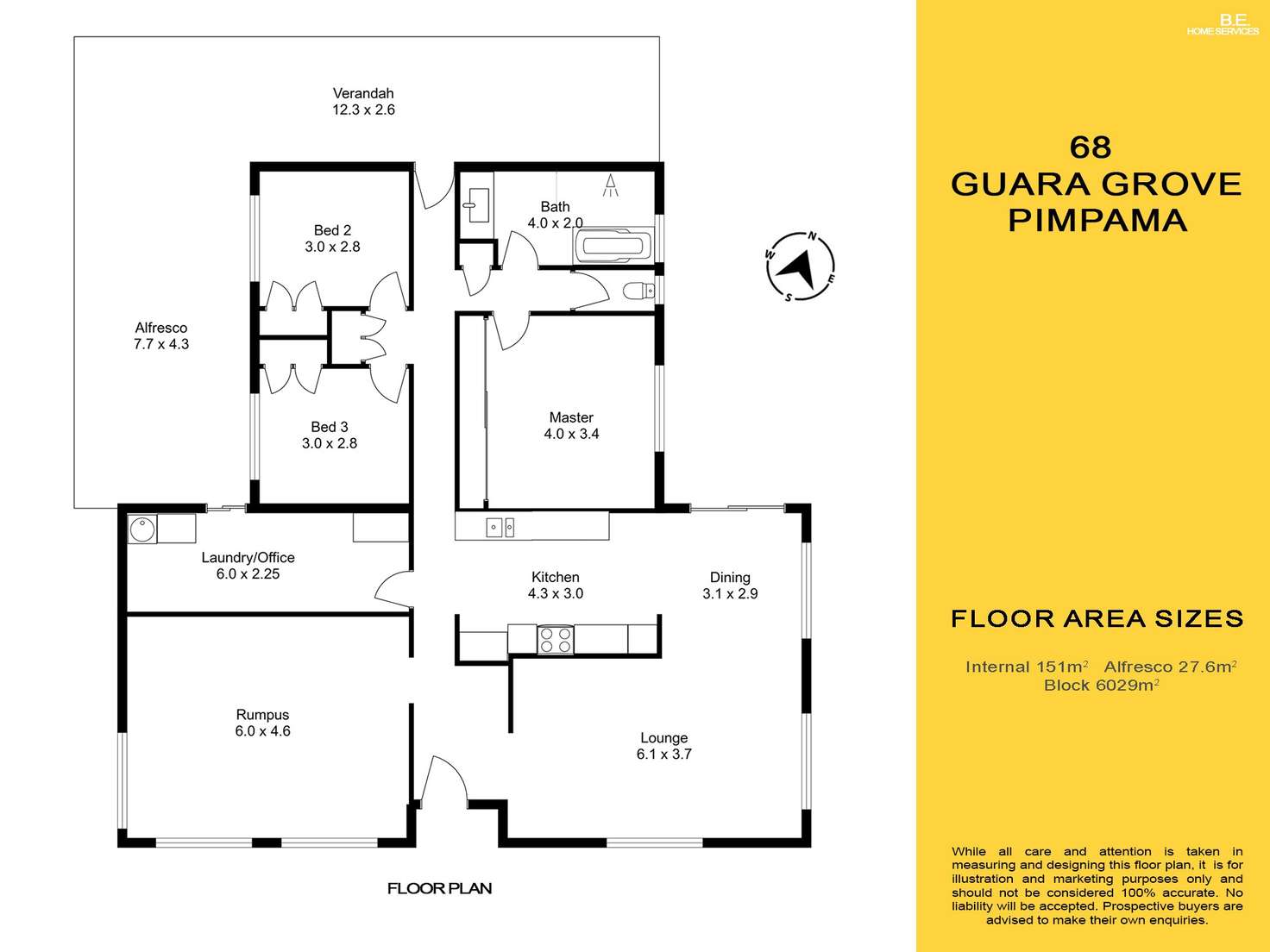 Floorplan of Homely house listing, 68 Guara Grove, Pimpama QLD 4209