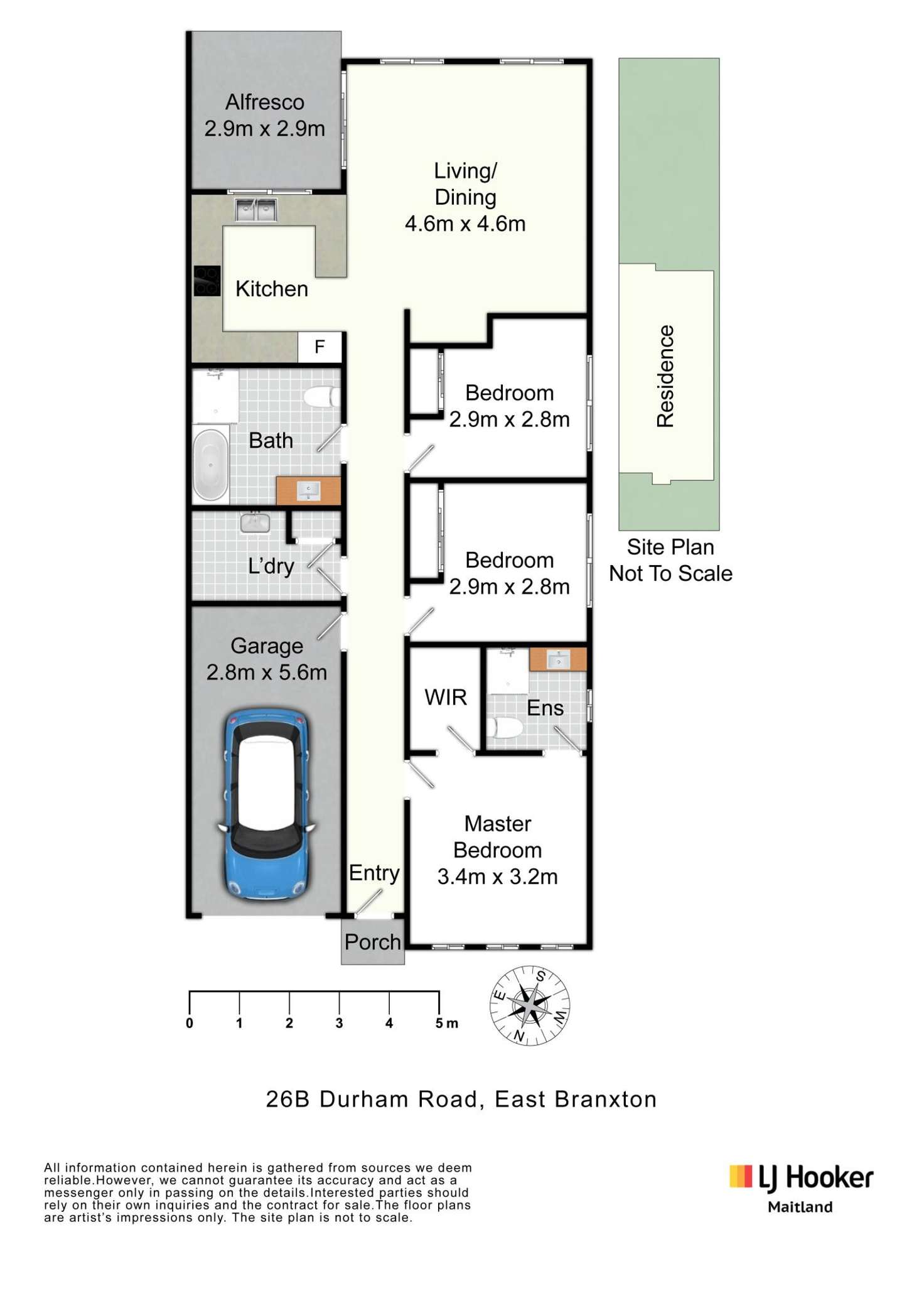 Floorplan of Homely unit listing, 26B Durham Road, East Branxton NSW 2335