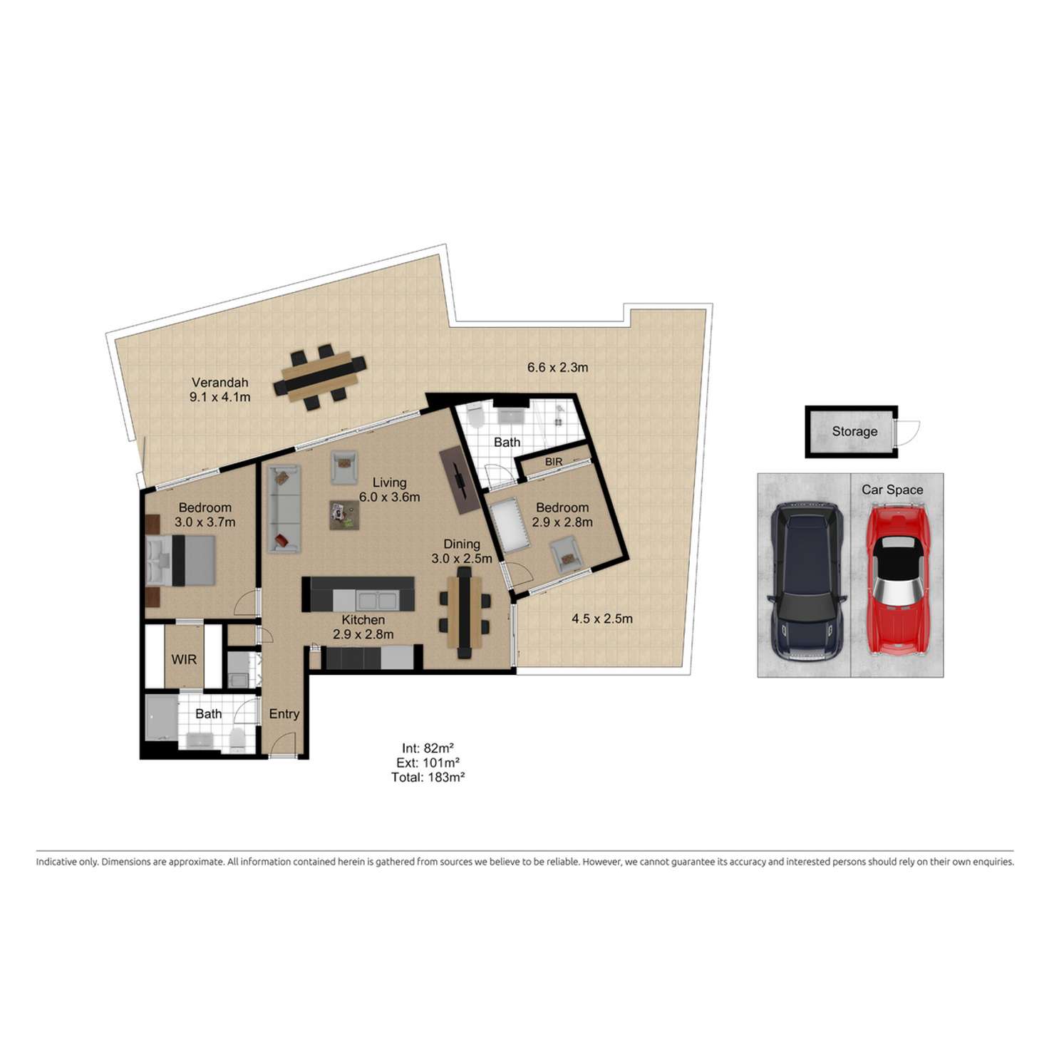 Floorplan of Homely apartment listing, 1/115 Canberra Avenue, Griffith ACT 2603