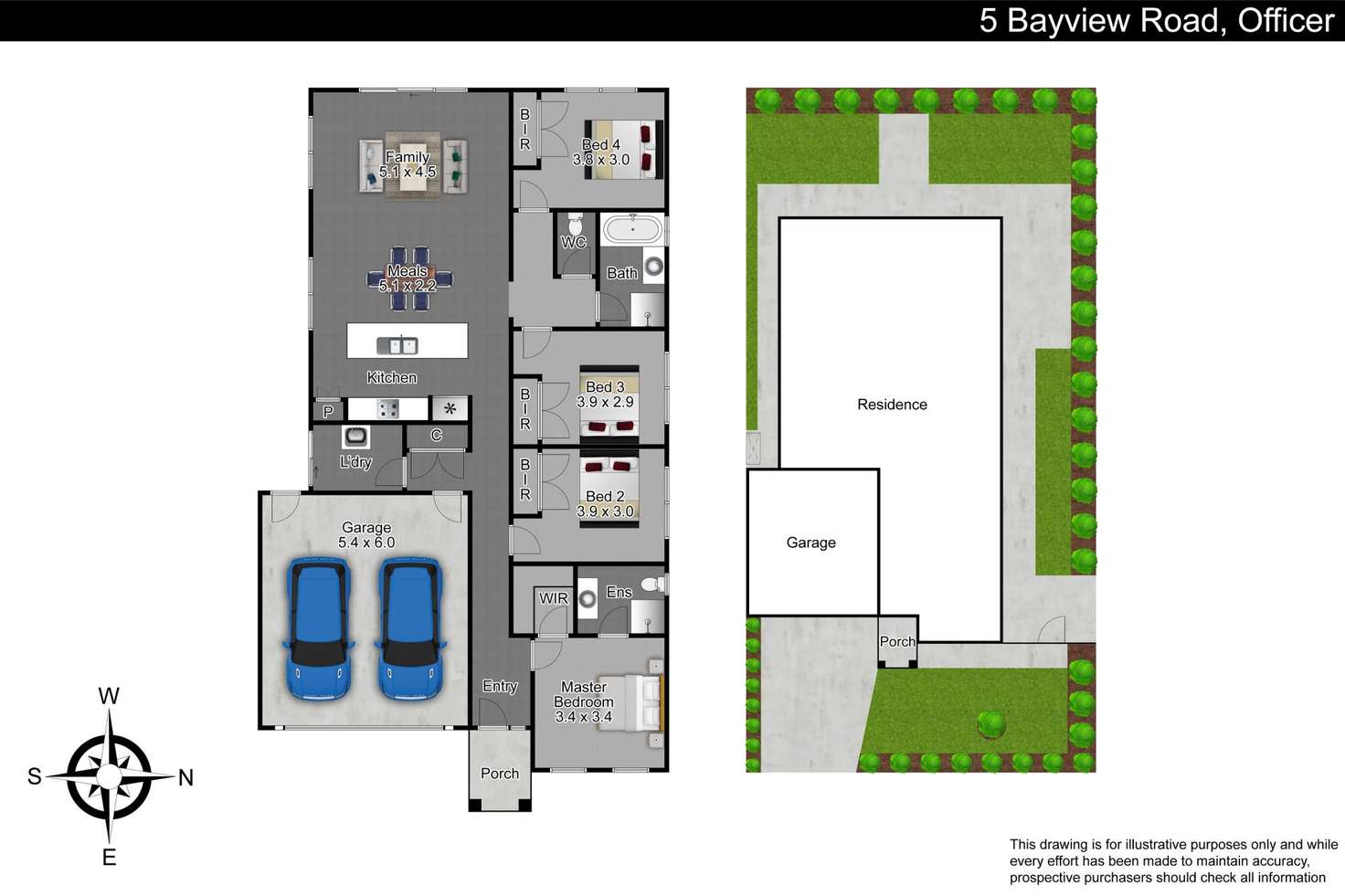 Floorplan of Homely house listing, 5 Bayview Road, Officer VIC 3809
