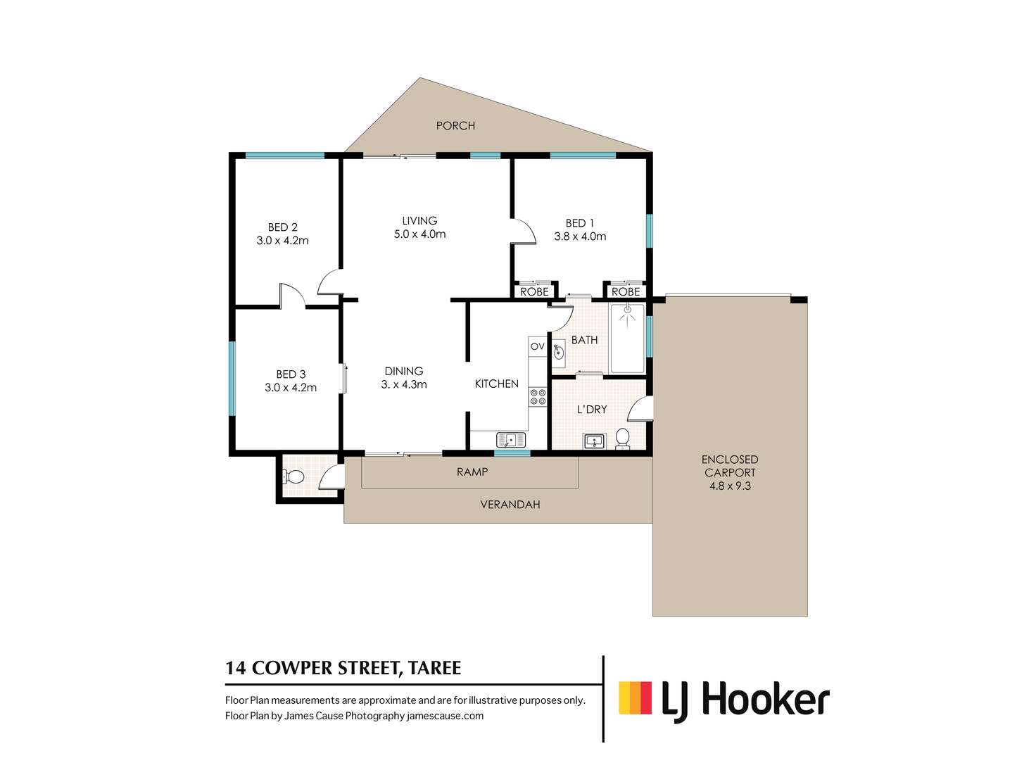 Floorplan of Homely house listing, 14 Cowper Street, Taree NSW 2430