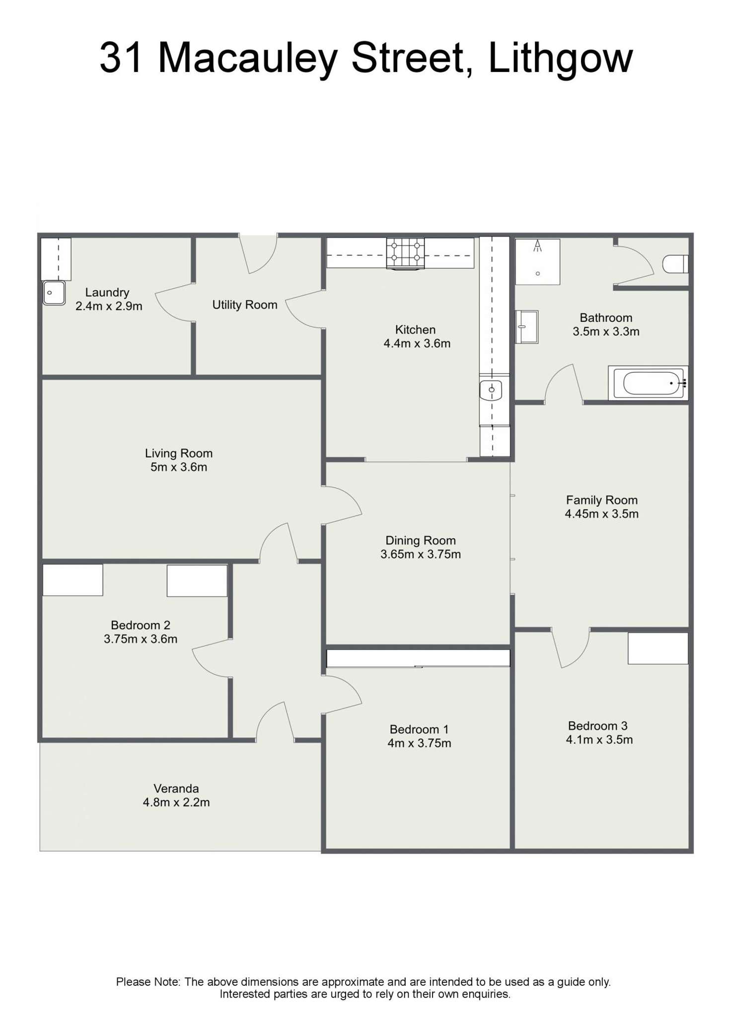 Floorplan of Homely house listing, 31 Macauley Street, Lithgow NSW 2790