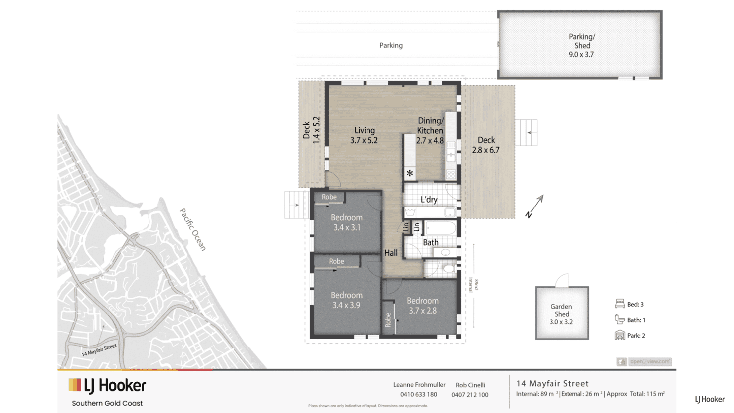 Floorplan of Homely house listing, 14 Mayfair Street, Currumbin Waters QLD 4223