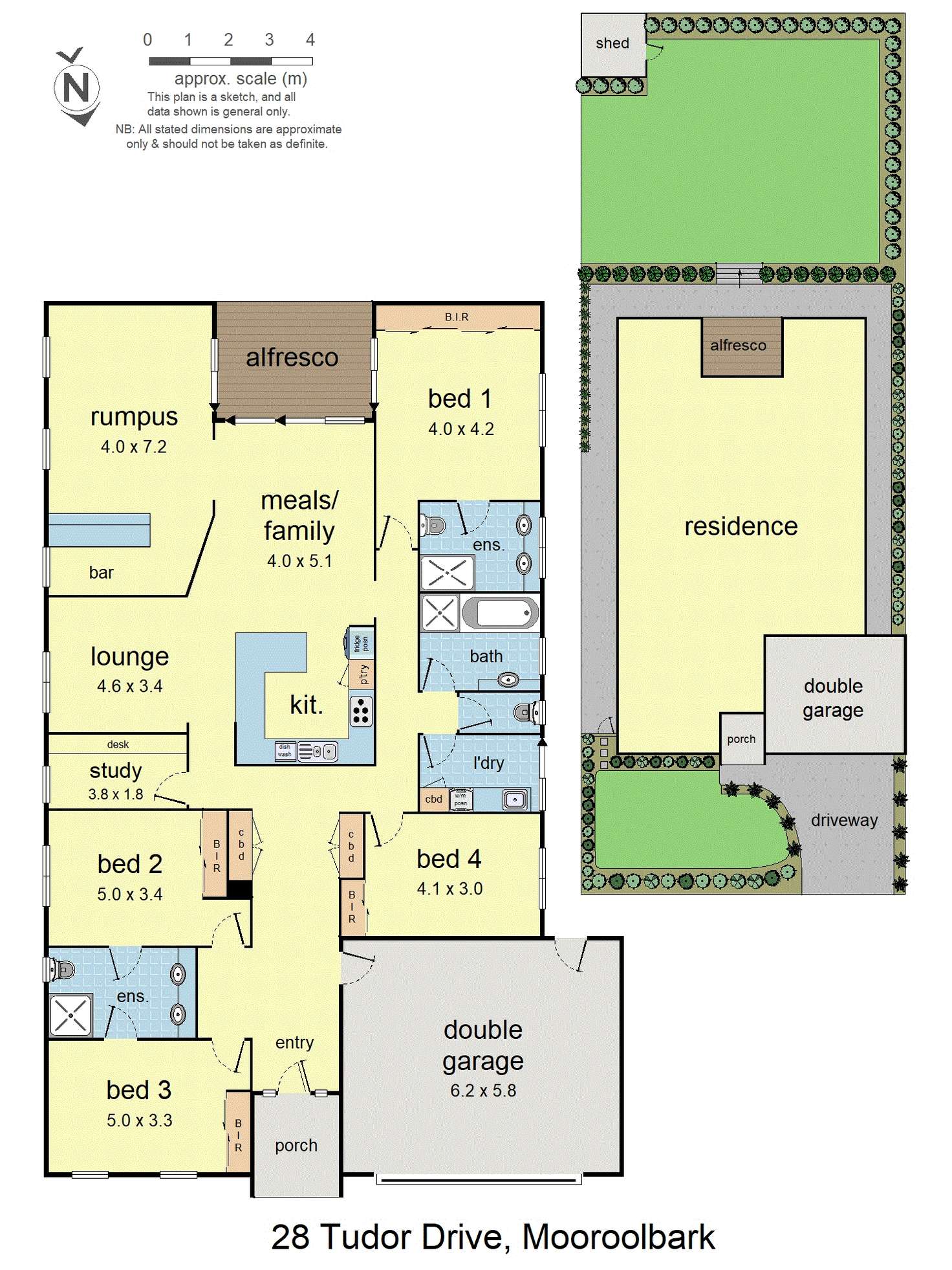 Floorplan of Homely house listing, 28 Tudor Drive, Mooroolbark VIC 3138