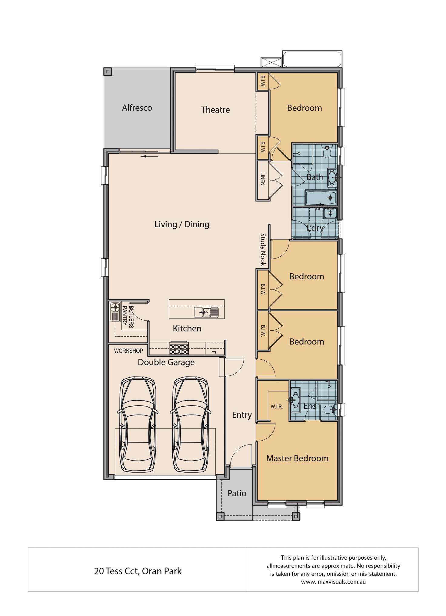 Floorplan of Homely house listing, 20 Tess Circuit, Oran Park NSW 2570